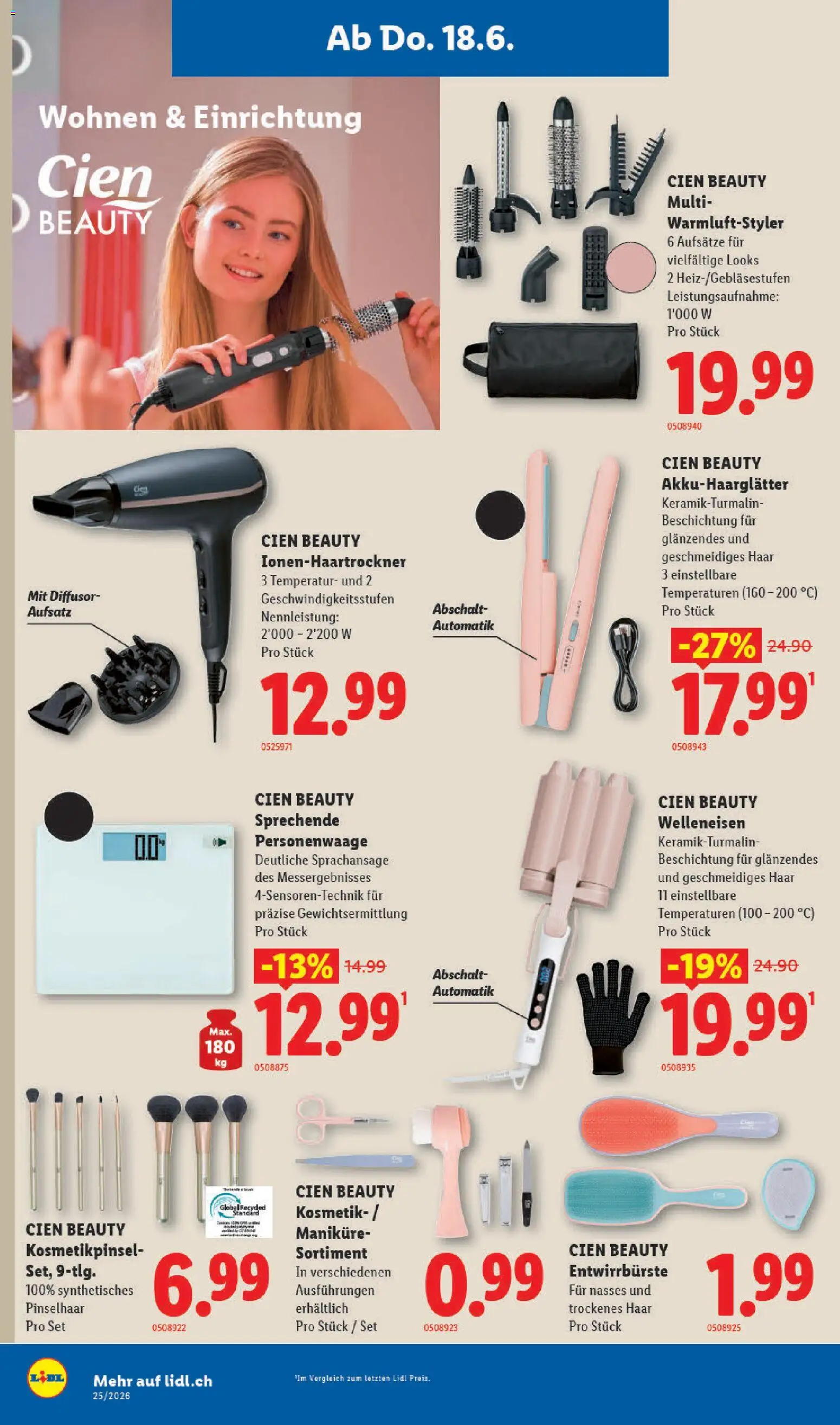 Lidl aktionen – gültig ab 18.06.2026 | Seite: 18 | Produkte: Personenwaage