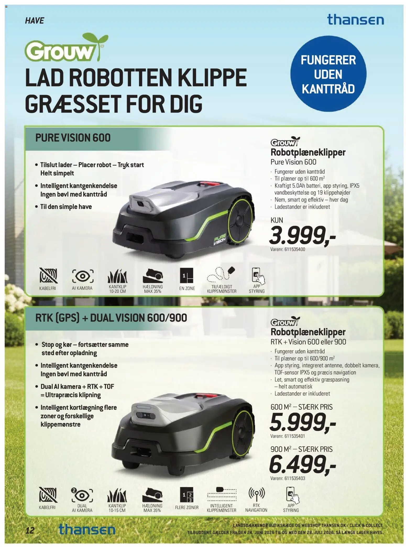 Thansen tilbudsavis – gyldig fra 24/06/2026 | Side: 12 | Produkter: Robot, GPS, Kamera, Navigation
