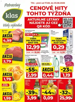 Klas leták platný od 17.08.2026