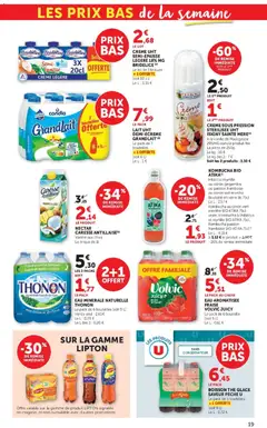 Hyper U - Prévisualisation de Hyper U - Les prix bas de la semaine valide à partir de 30/06/2026 | Page: 19 | Produits: Kombucha, Fraise, Thé glacé, Lait