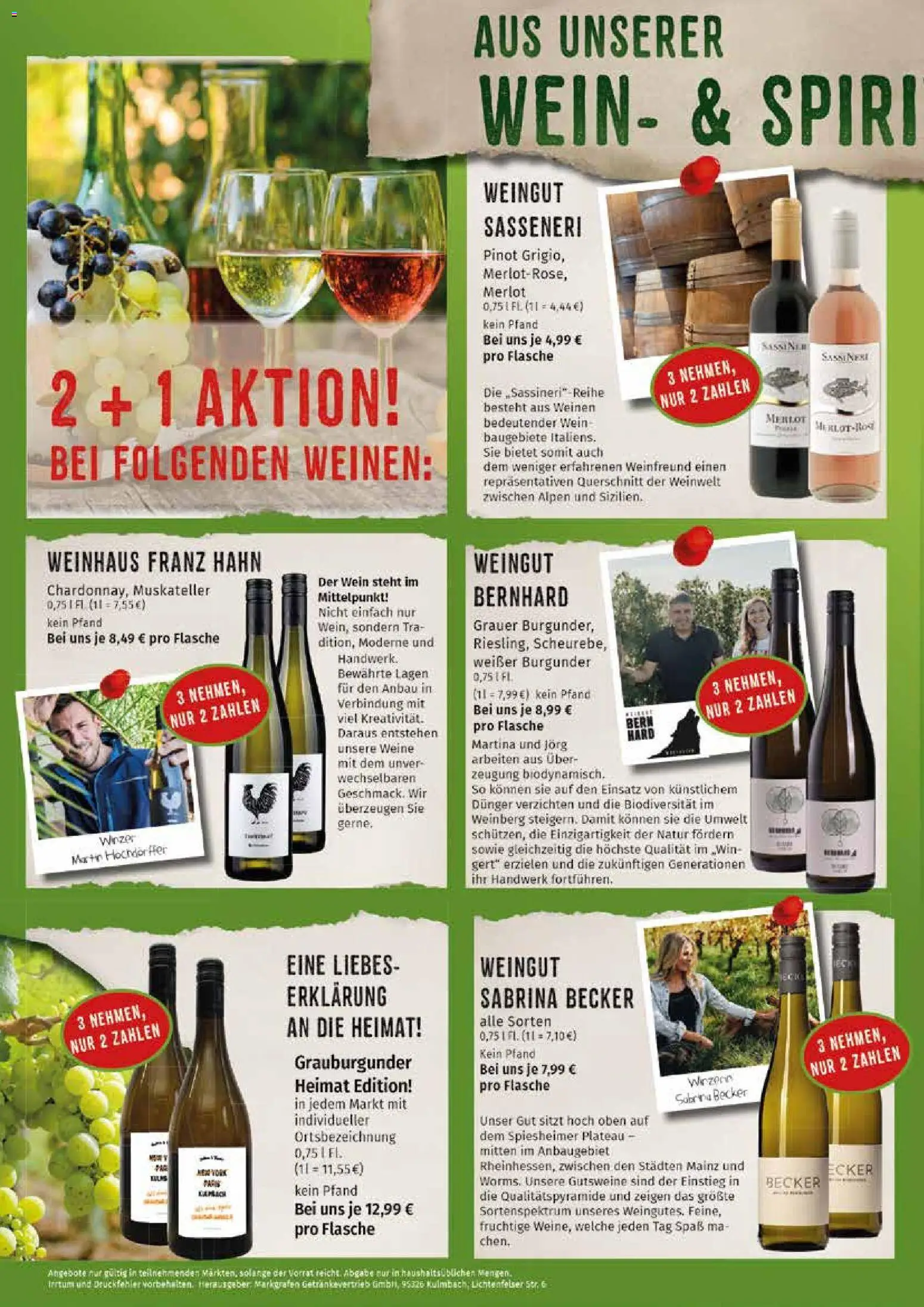 Markgrafen Prospekt – gültig ab 17.08.2026 | Seite: 2 | Produkte: Merlot, Wein