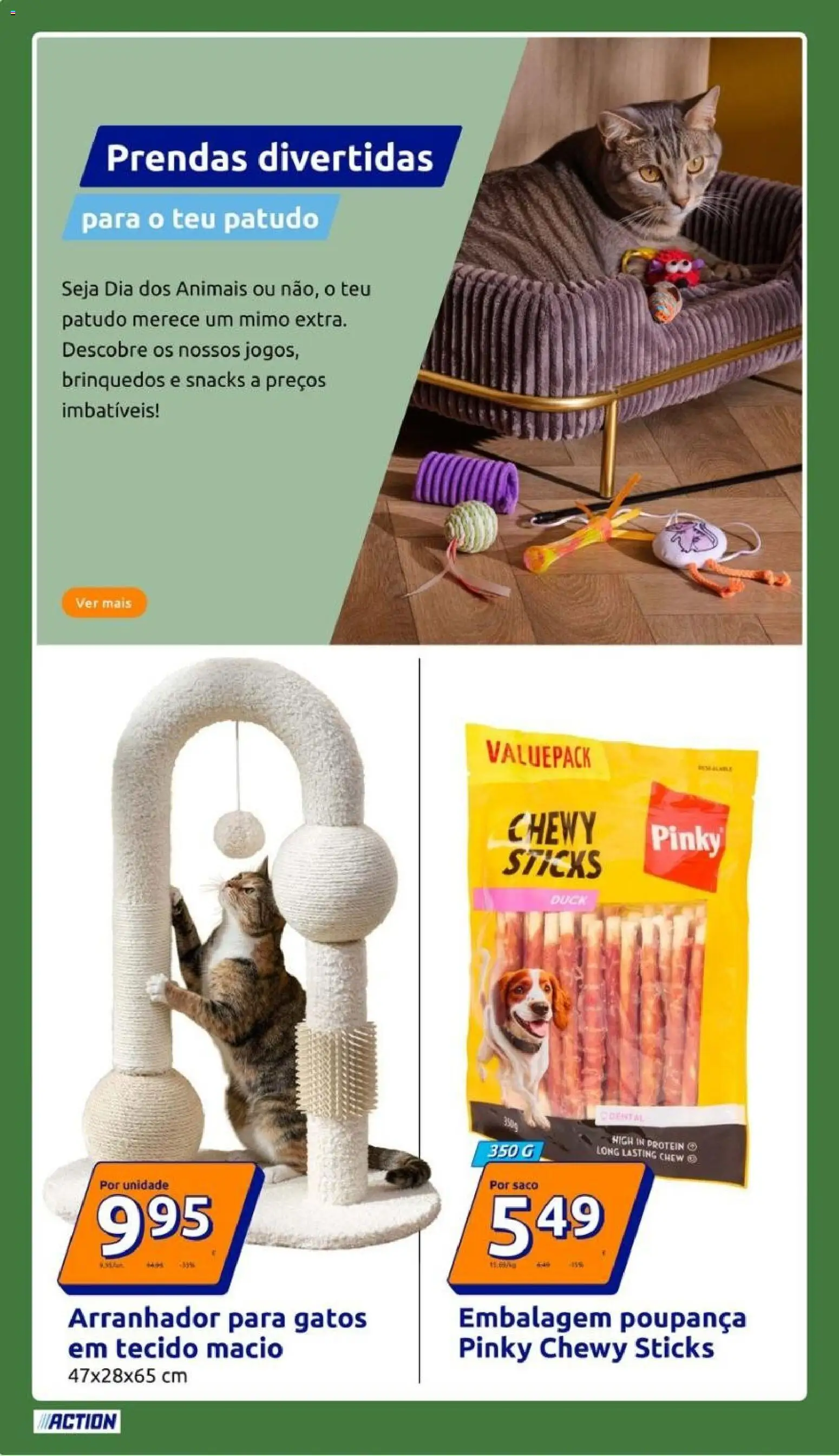 Action folheto │ válido de 16/09/2026 | Página: 22 | Produtos: Saco, Arranhador para gatos, Snacks, Brinquedos