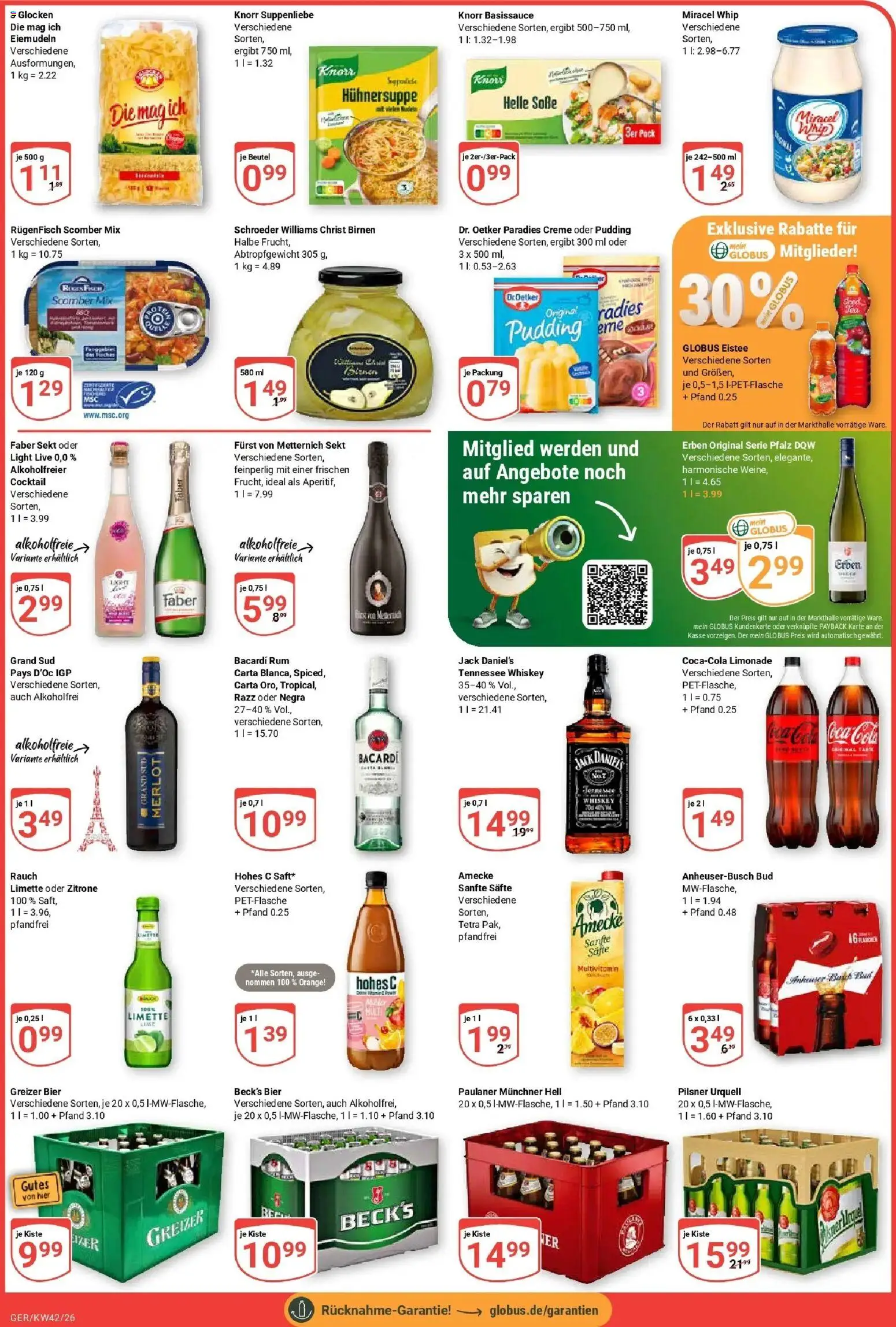 Globus Prospekt Gera (ab 12.10.2026) » Angebote online | Seite: 3 | Produkte: Furst von metternich, Coca cola, Rum, Zitrone