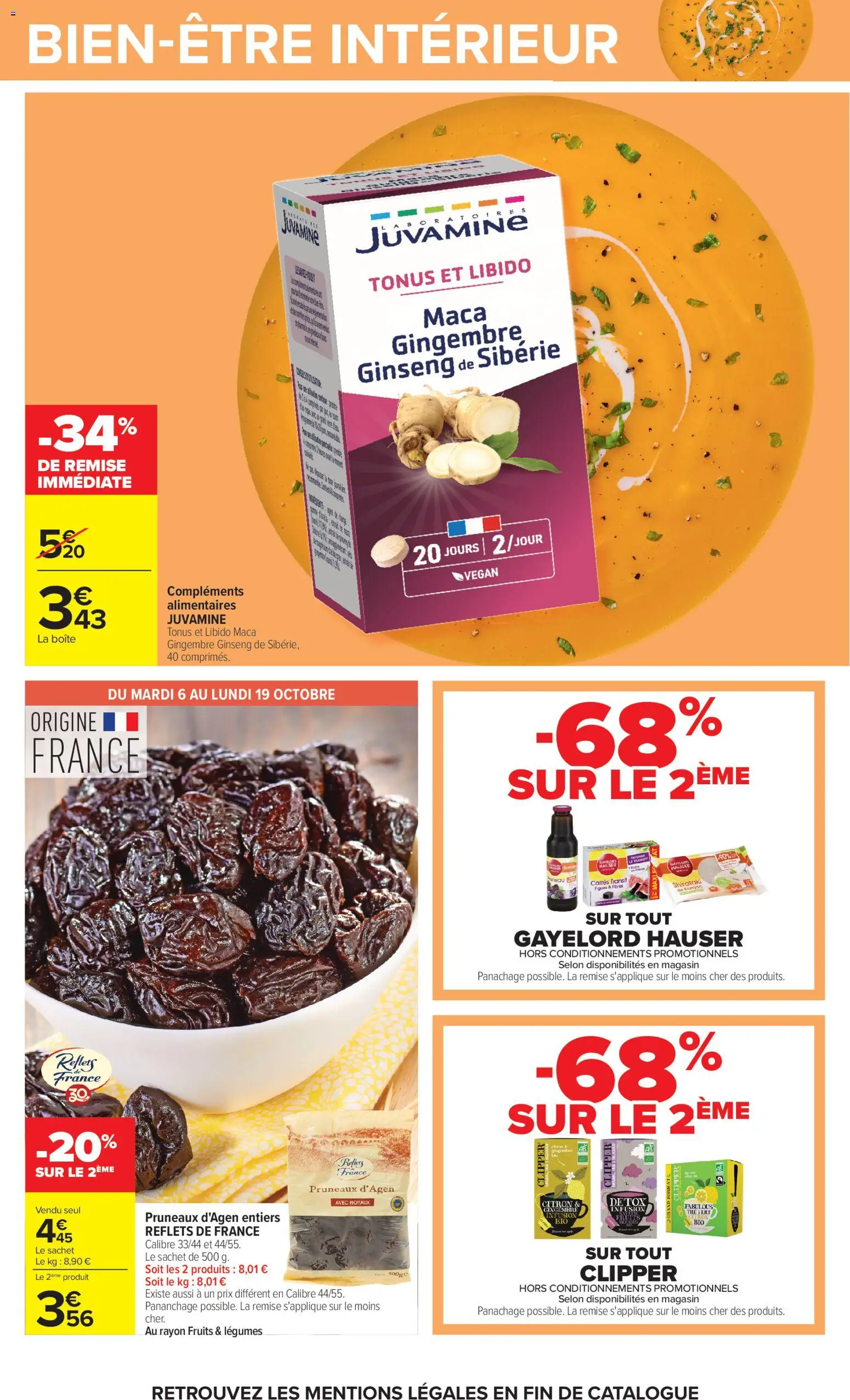 {H1} | Page: 22 | Produits: Citron, Infusion, Prunes, Fruits