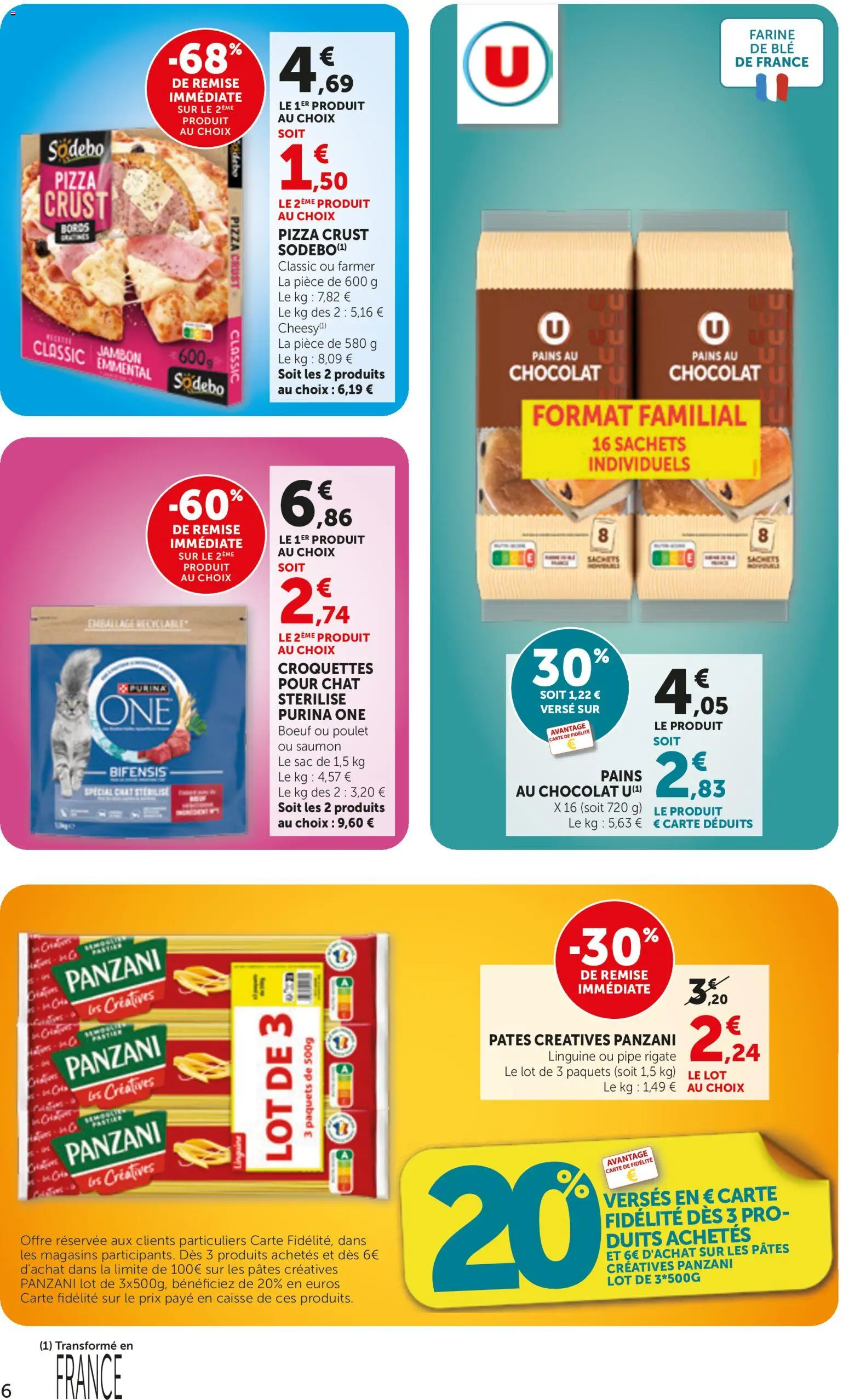 {H1} | Page: 6 | Produits: Farine de ble, Chocolat, Jambon, Pâtes