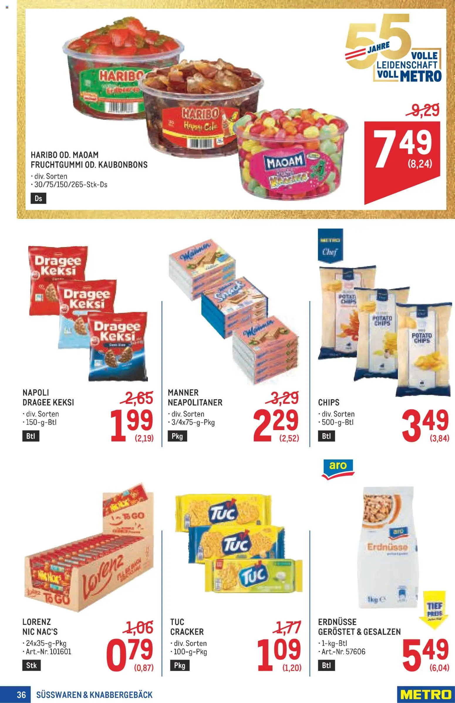 Metro angebote Profi gültig ab 25.06.2026 | Seite: 36 | Produkte: Chips, Папионка