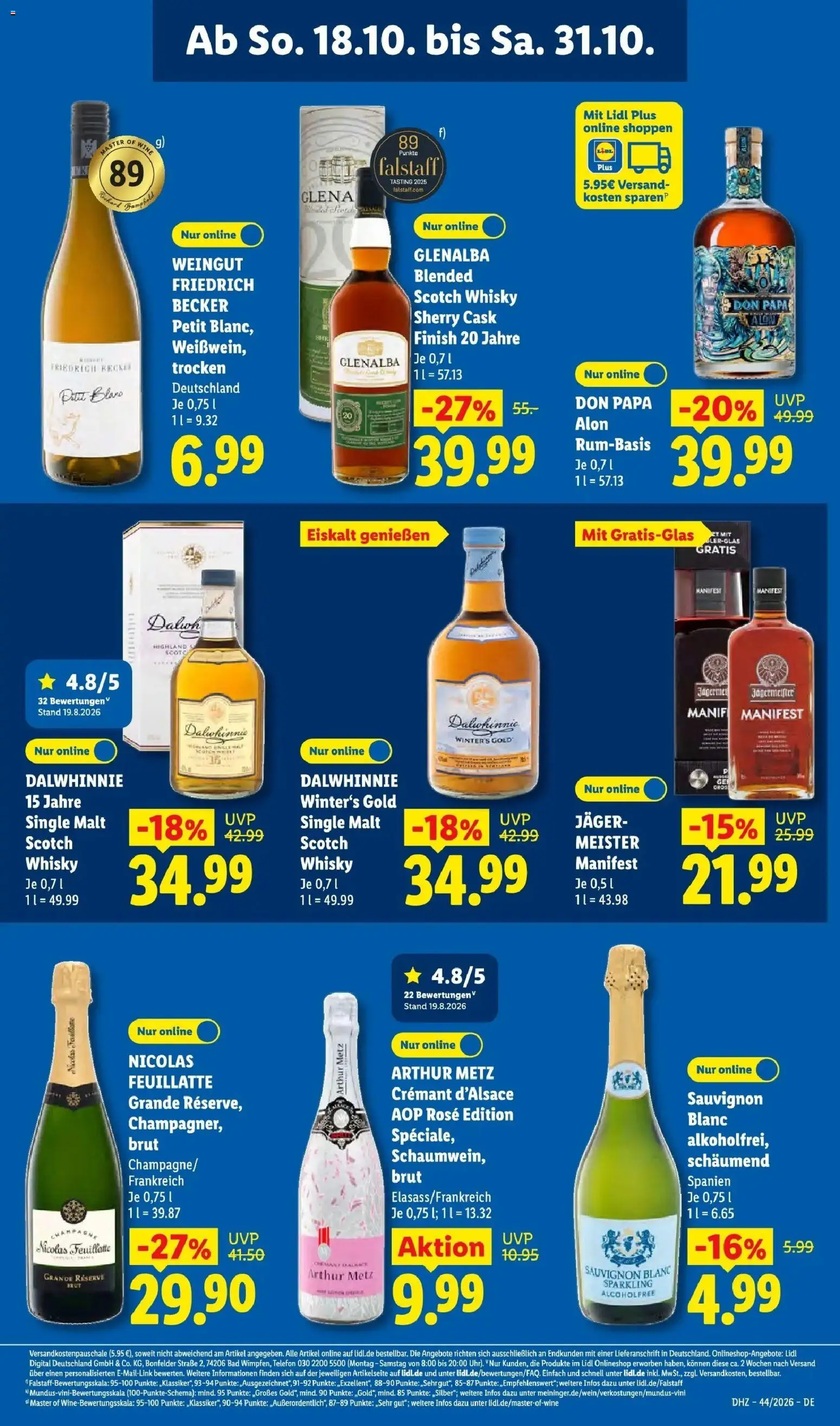 Lidl Prospekt Mahlow (ab 26.10.2026) zum Blättern » Angebote | Seite: 61 | Produkte: Whisky, Bad, Jägermeister, Telefon