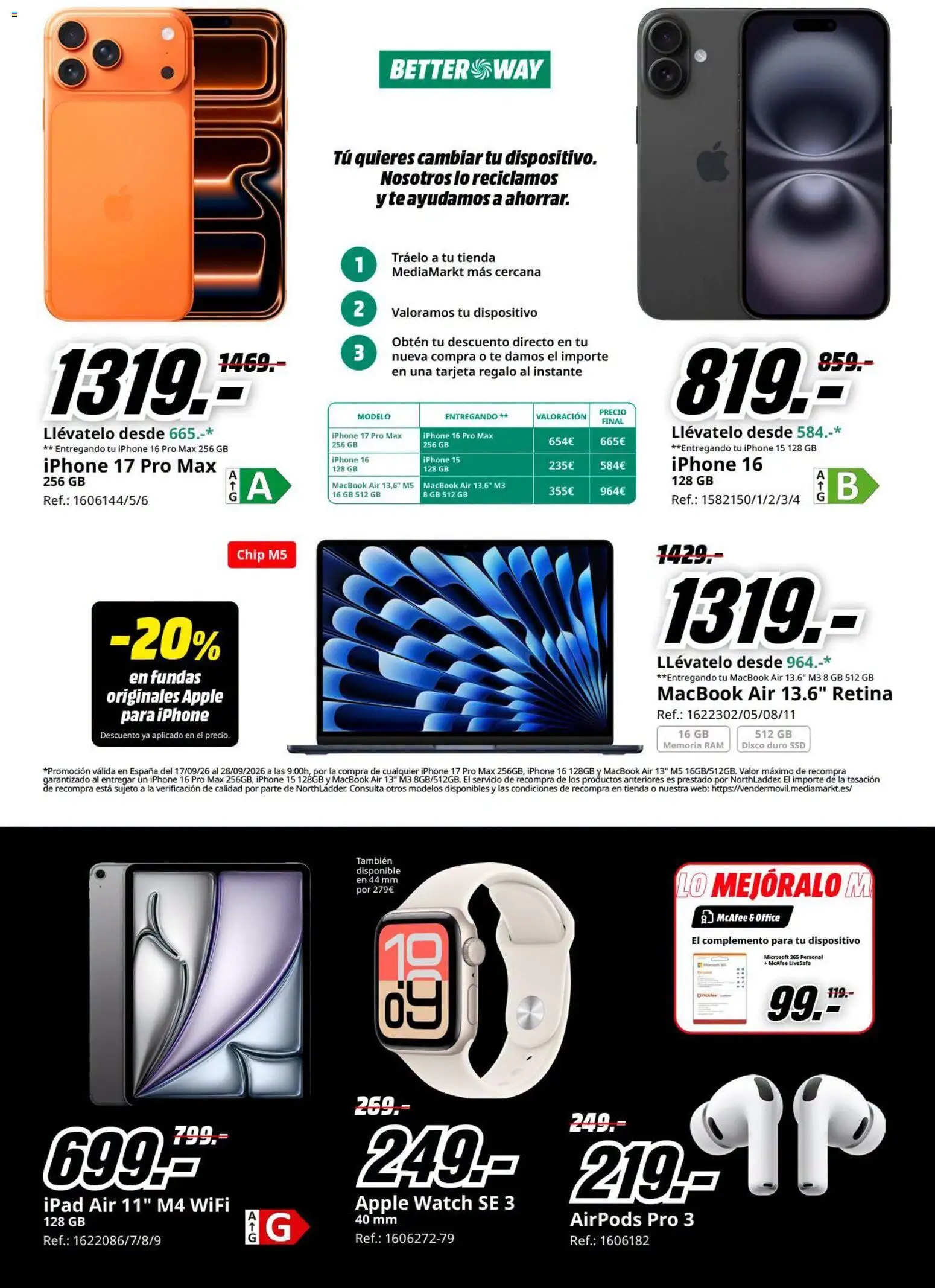 Media Markt folleto │ válido desde el 17/09/2026 | Página: 35 | Productos: Té, Airpods, Apple, Disco