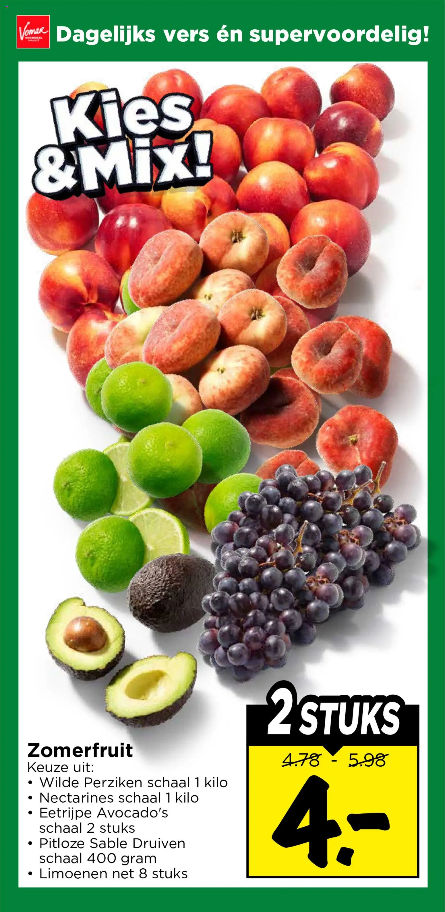 {H1} | Pagina: 16 | Producten: Nectarines, Schaal, Druiven, Perziken