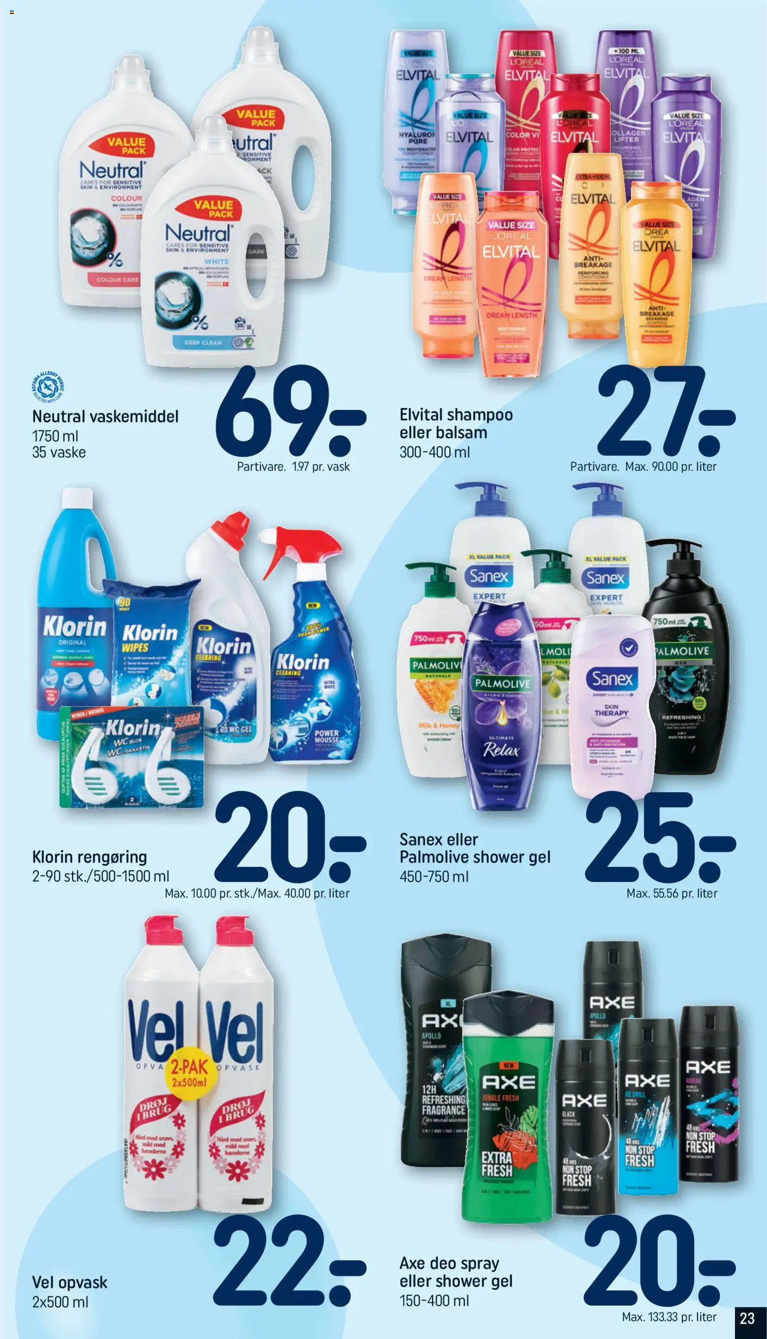 Rema 1000 tilbudsavis – gyldig fra 07.06.2026 | Side: 23 | Produkter: Shampoo, Balsam, Deodorant, Søm