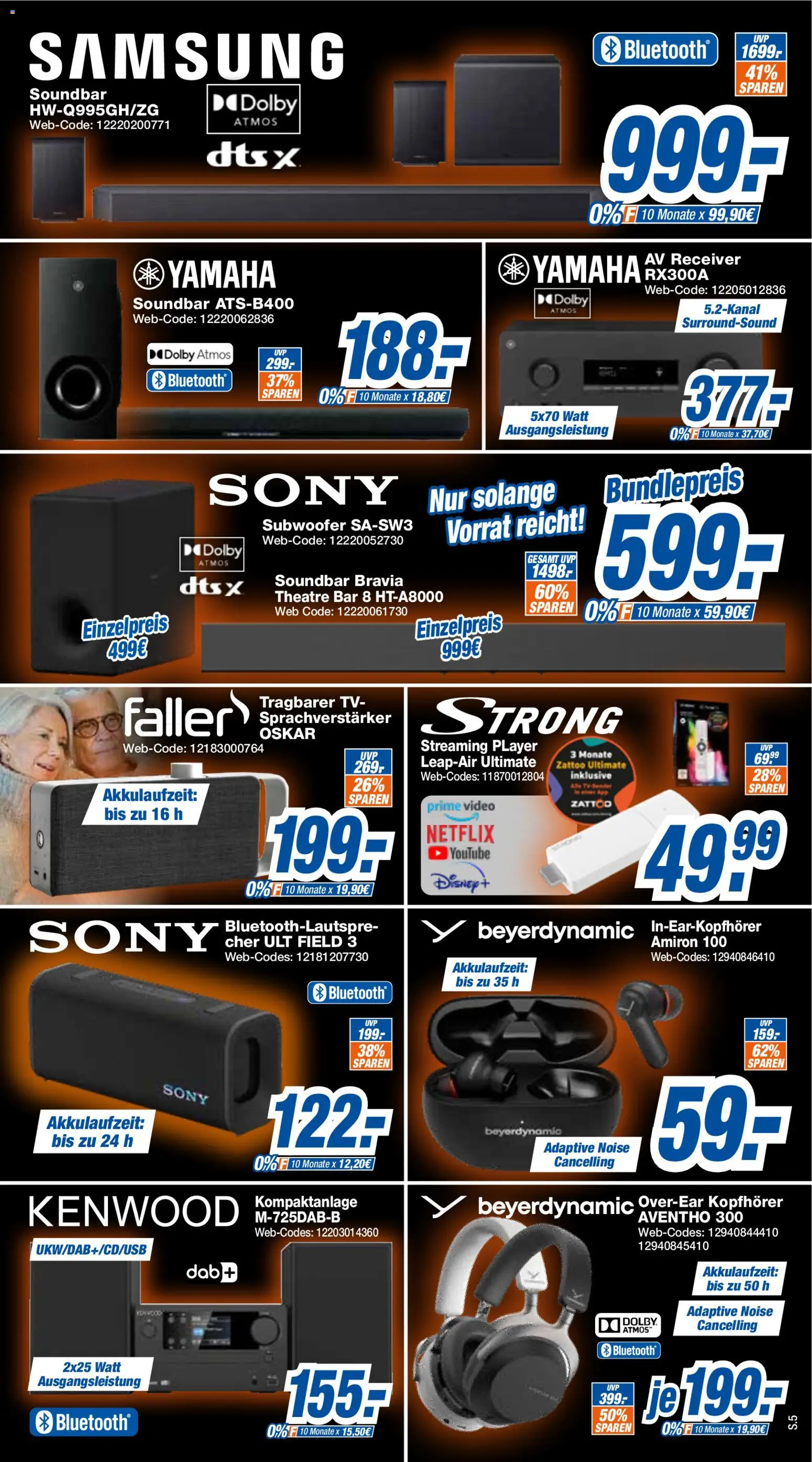 Expert Black Weeks – gültig ab 02.11.2026 | Seite: 5 | Produkte: Sony, Samsung, Video, Player
