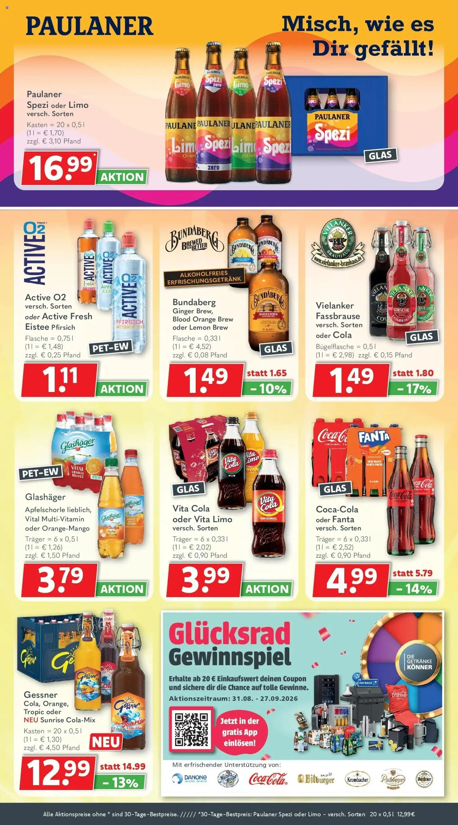 Getränkeland Prospekt Neustrelitz – gültig ab 31.08.2026 | Seite: 5 | Produkte: Warsteiner, Pfirsich, Vita cola, Tee