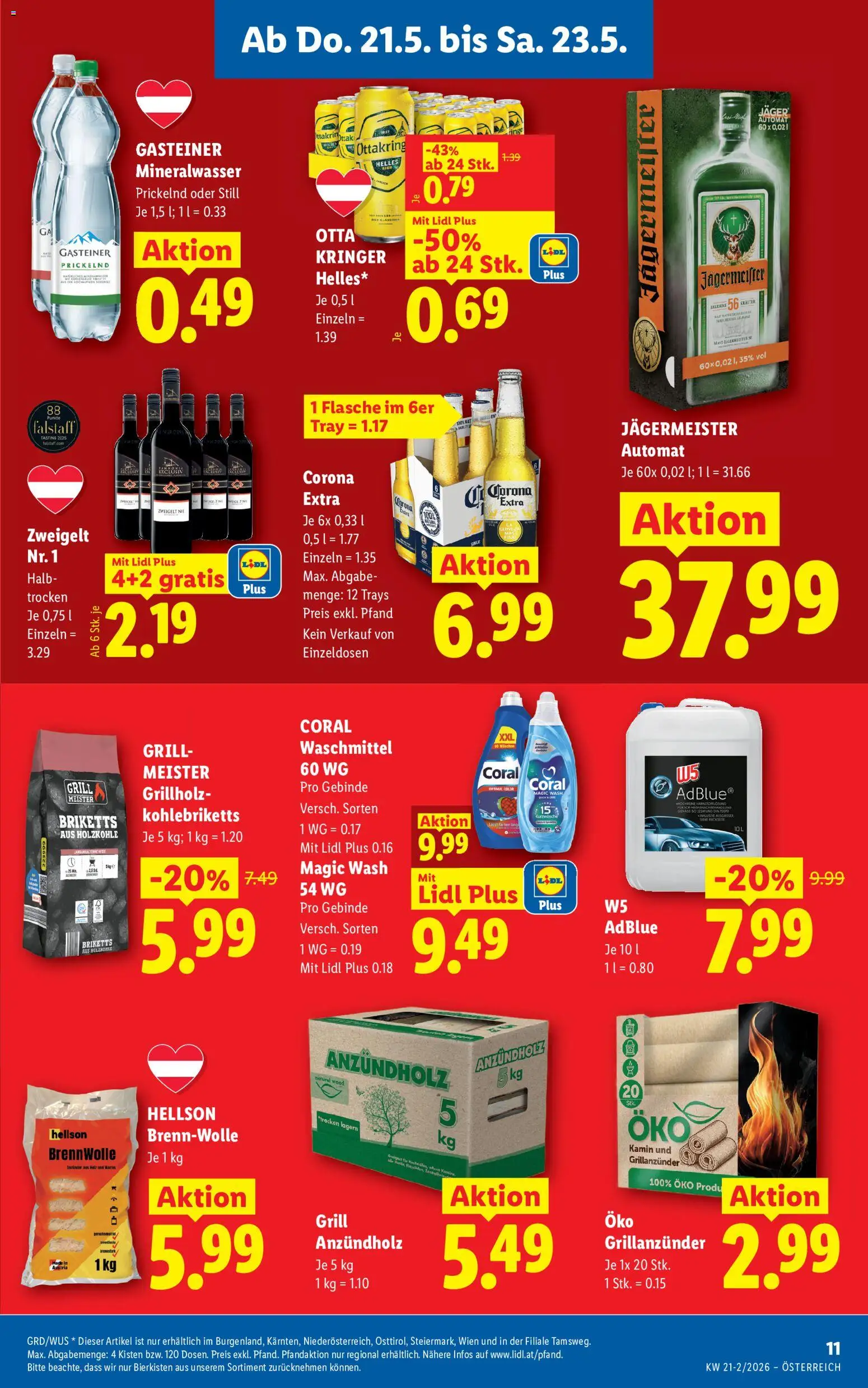Lidl Flugblatt - Oberpullendorf, Güssing, Oberwart gültig ab 21.05.2026 | Seite: 13 | Produkte: Grill, Waschmittel