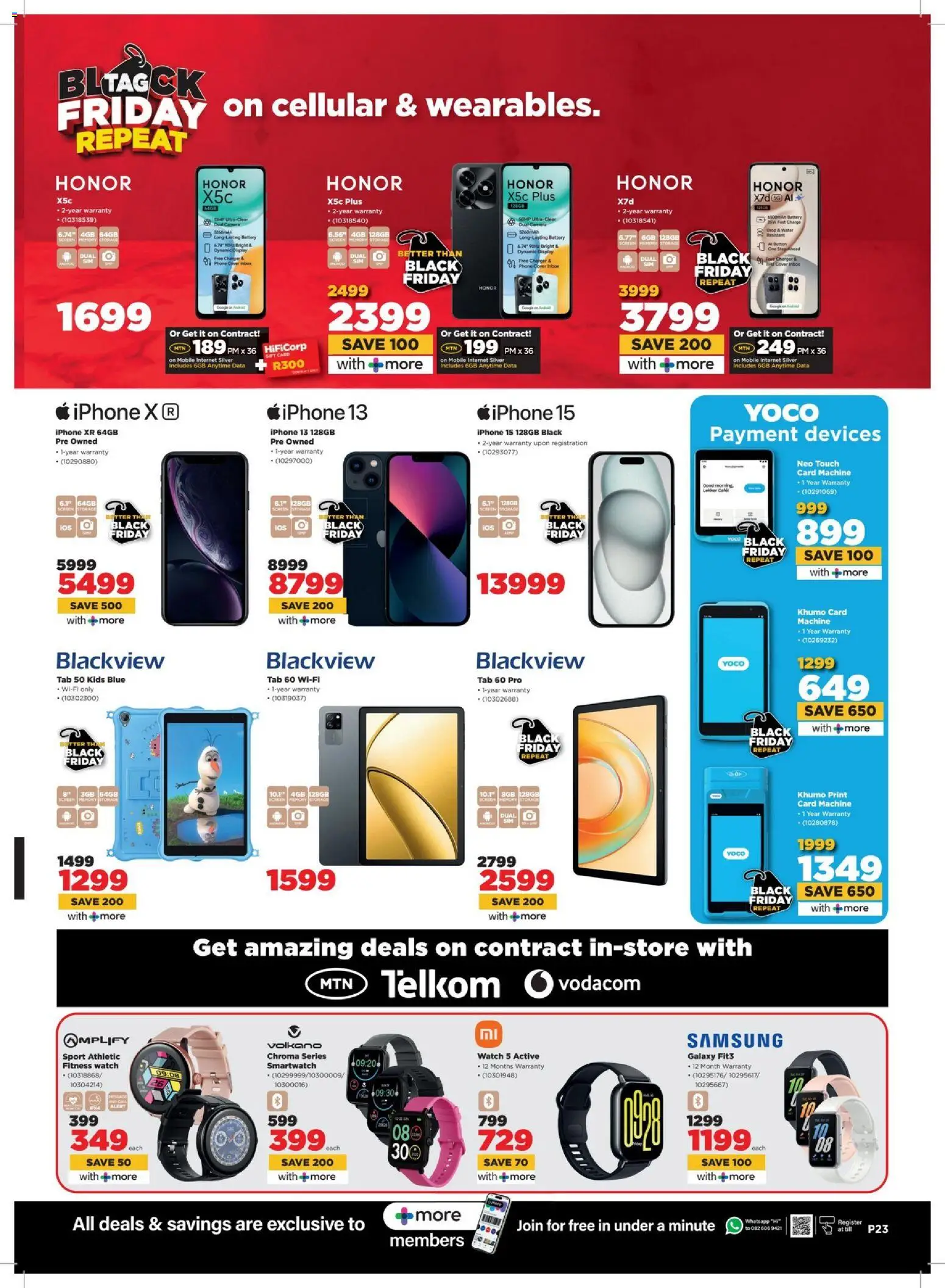 New HiFi Corp catalogue – valid from 04.03.2026 | Page: 23 | Products: Cover, Phone, Charger, Water