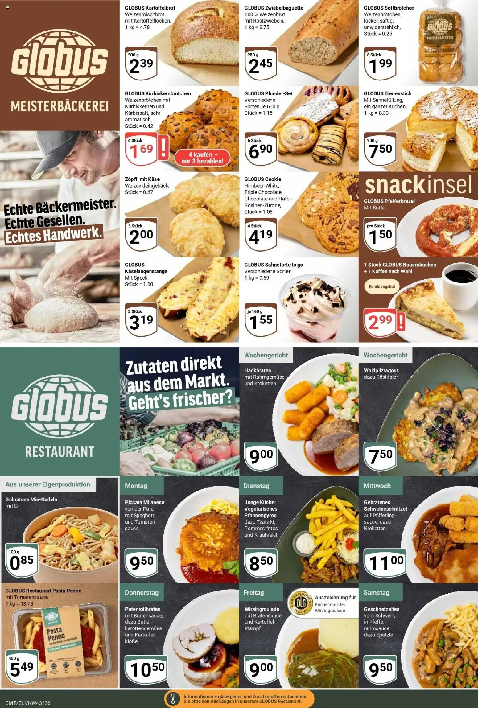 Globus Prospekt Mittelhausen (ab 19.10.2026) » Angebote online | Seite: 7 | Produkte: Butter, Käse, Kaffee, Küche
