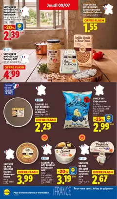 LIDL - Prévisualisation de SAVEURS DE NOS RÉGIONS Neufchâtel au lait cru AOP, 200 g (1 kg = 13,35 €) valide à partir de 09/07/2026 | Page: 20