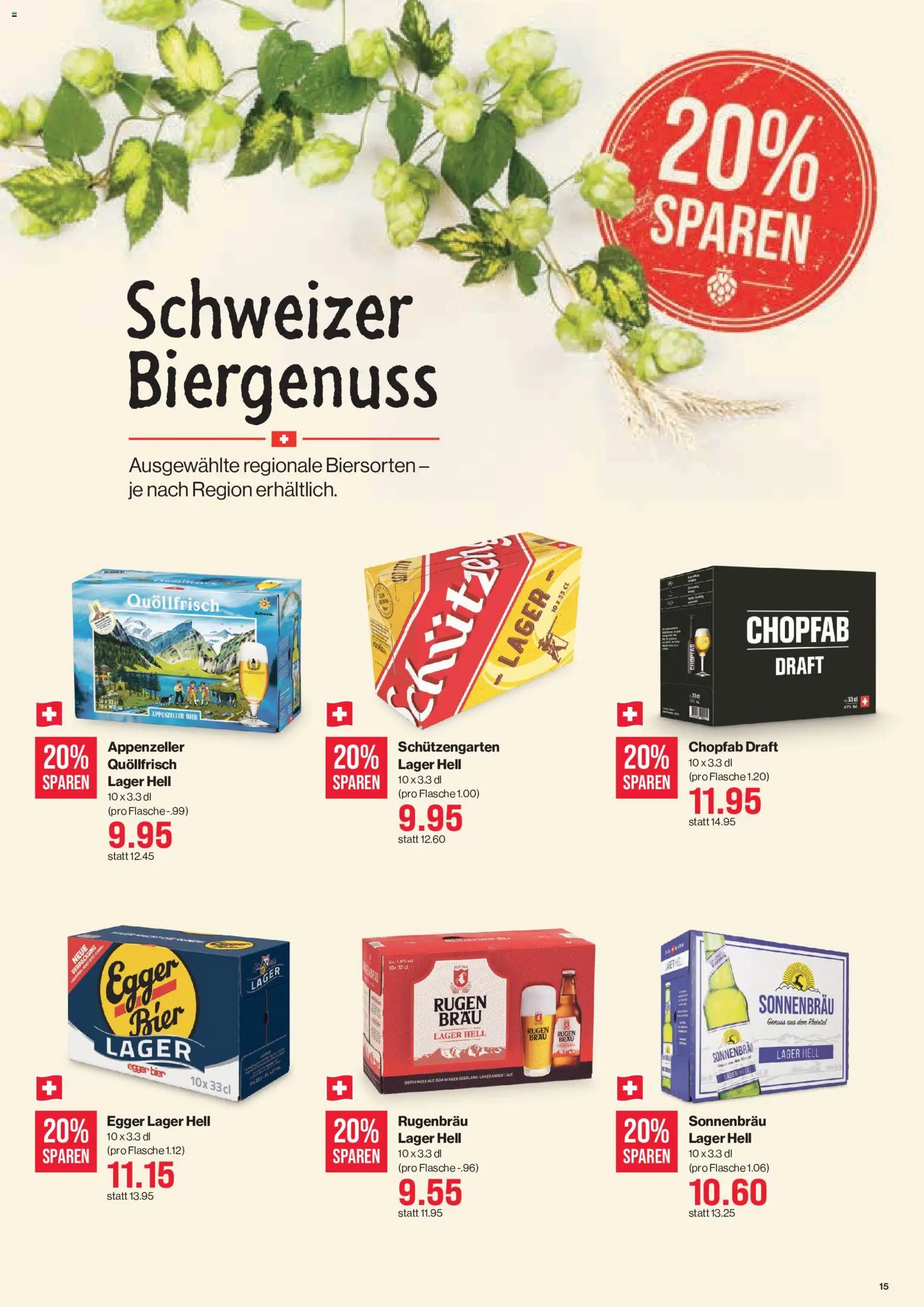 SPAR aktionen – gültig ab 03.09.2026 | Seite: 15 | Produkte: Bier