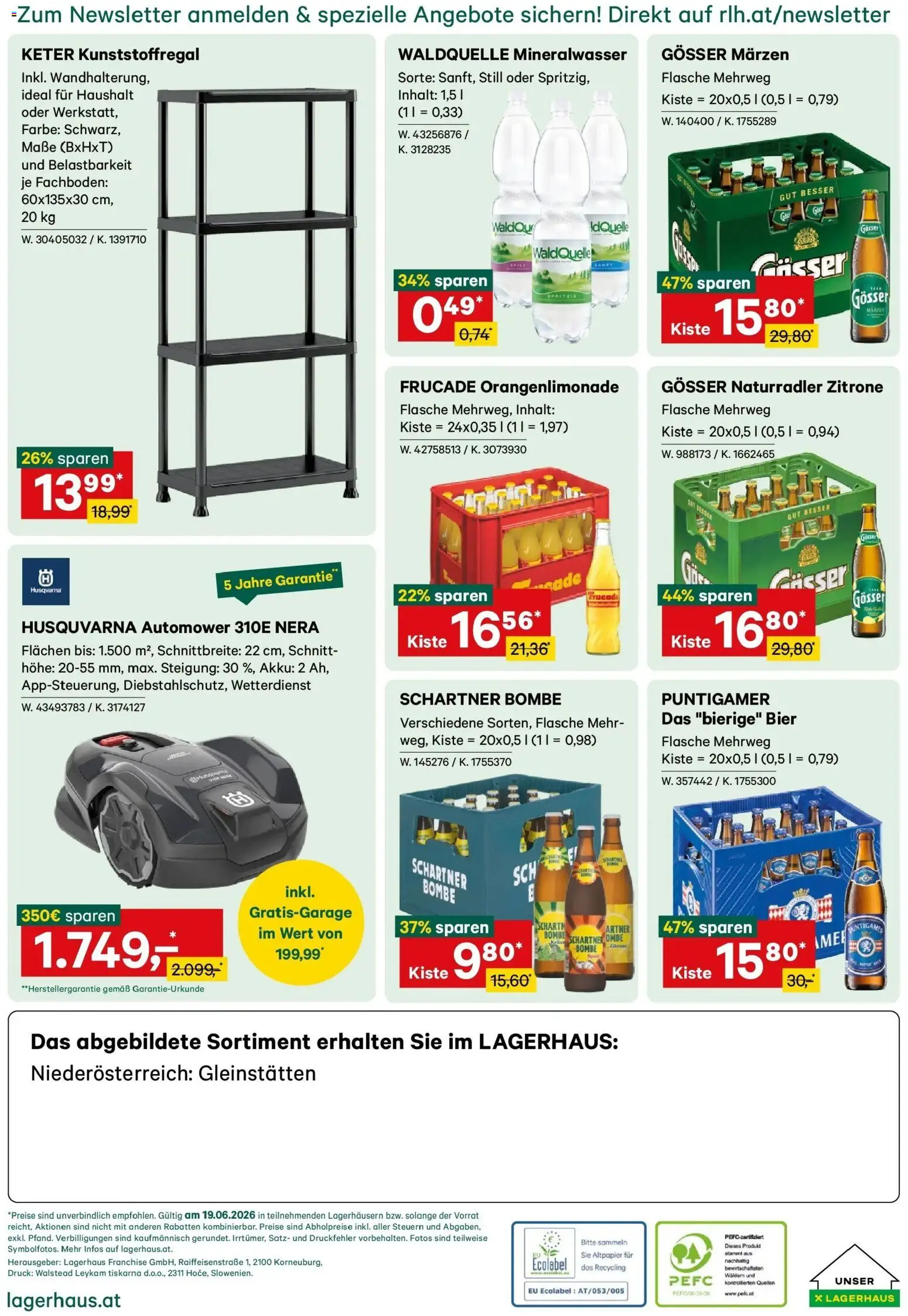 Lagerhaus Wochen Angebote gültig ab 19.06.2026 | Seite: 4 | Produkte: Zitrone, Bier