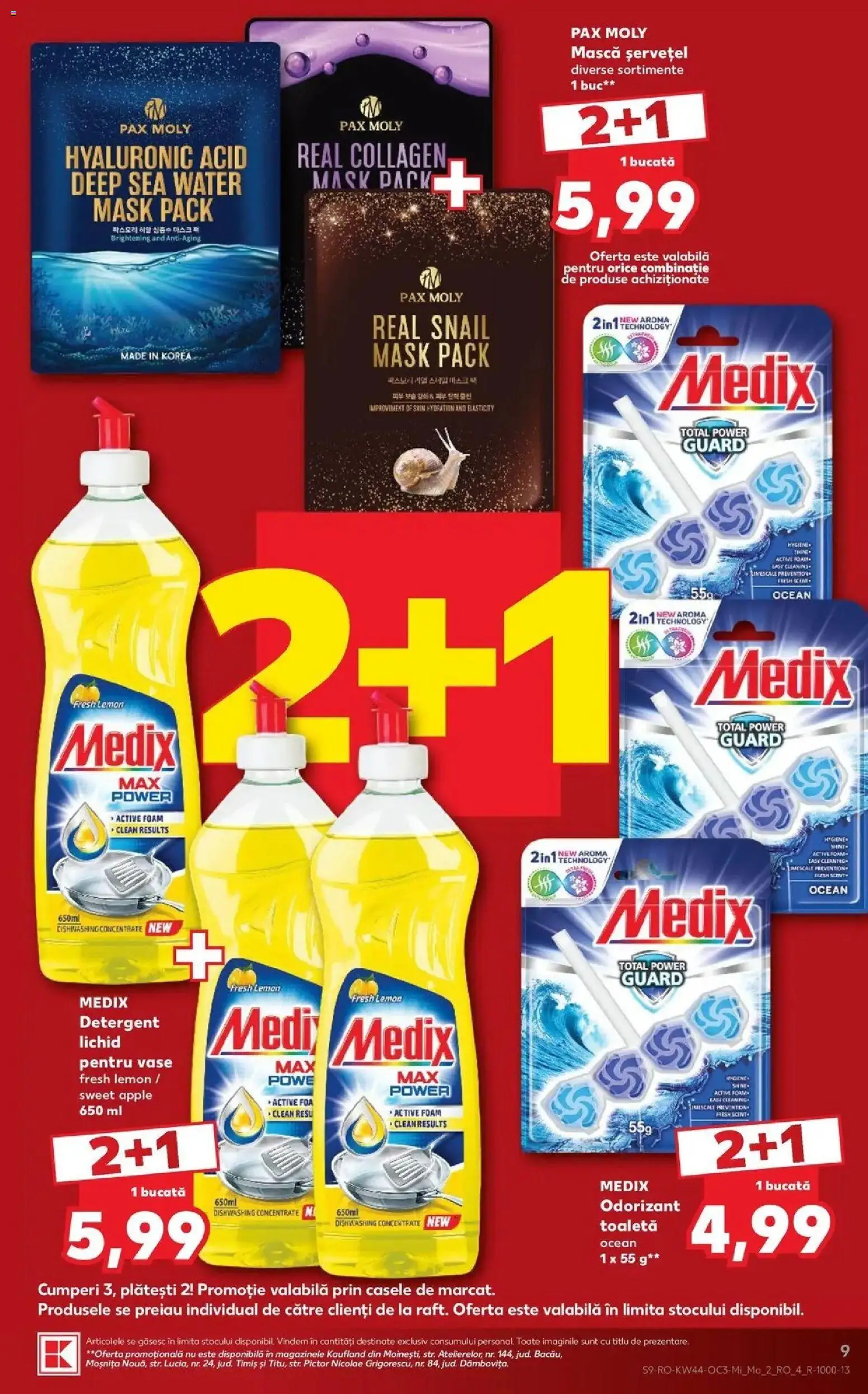 Kaufland Cluj-Napoca 28.10.2026 - Revista si Oferta | Pagină: 9 | Produse: Clean, Vase, Toaletă, Apple