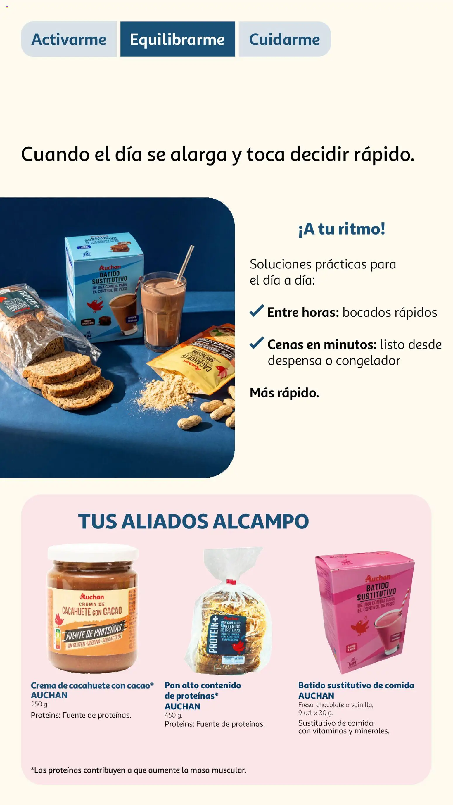 Alcampo - ALC Nutrición activa Rendimiento diario │ válido desde el 15.06.2026 | Página: 9 | Productos: Pan, Chocolate, Crema, Peso