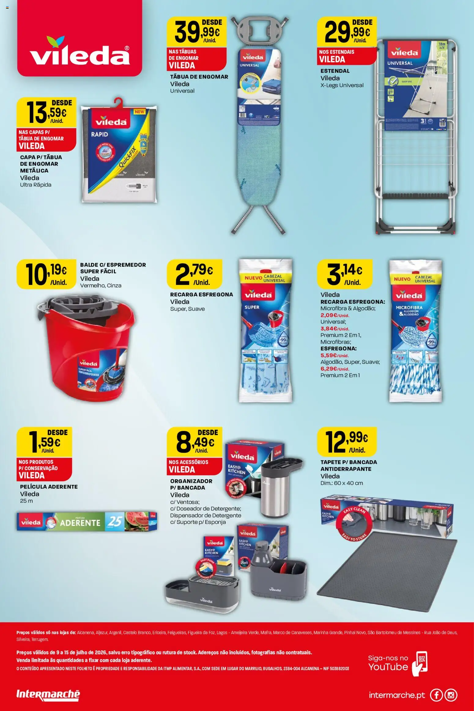 Intermarché Folheto Mini │ válido de 09/07/2026 | Página: 2 | Produtos: Tábua, Balde, Algodão, Organizador