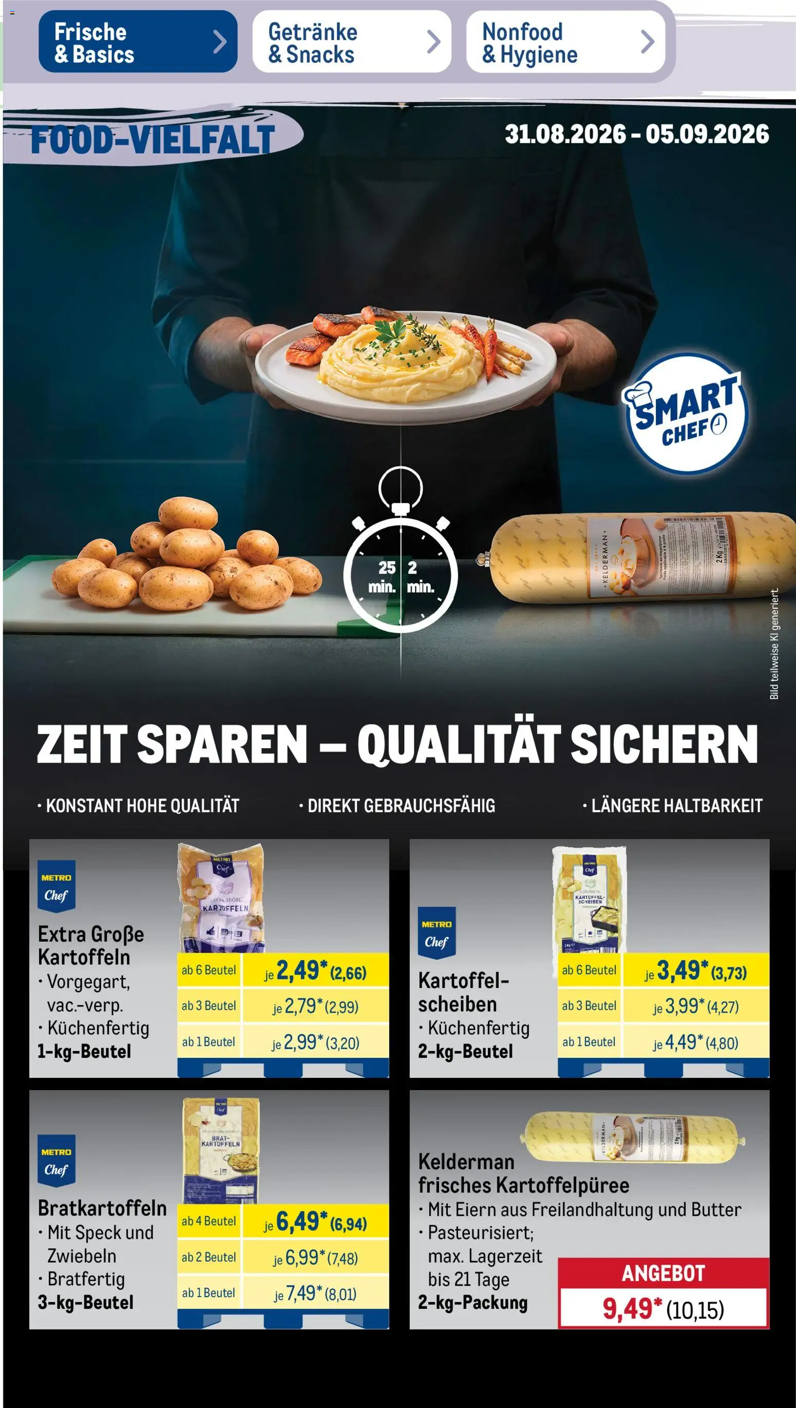 Metro Prospekt – gültig ab 31.08.2026 | Seite: 11 | Produkte: Butter, Kartoffeln, Zwiebeln