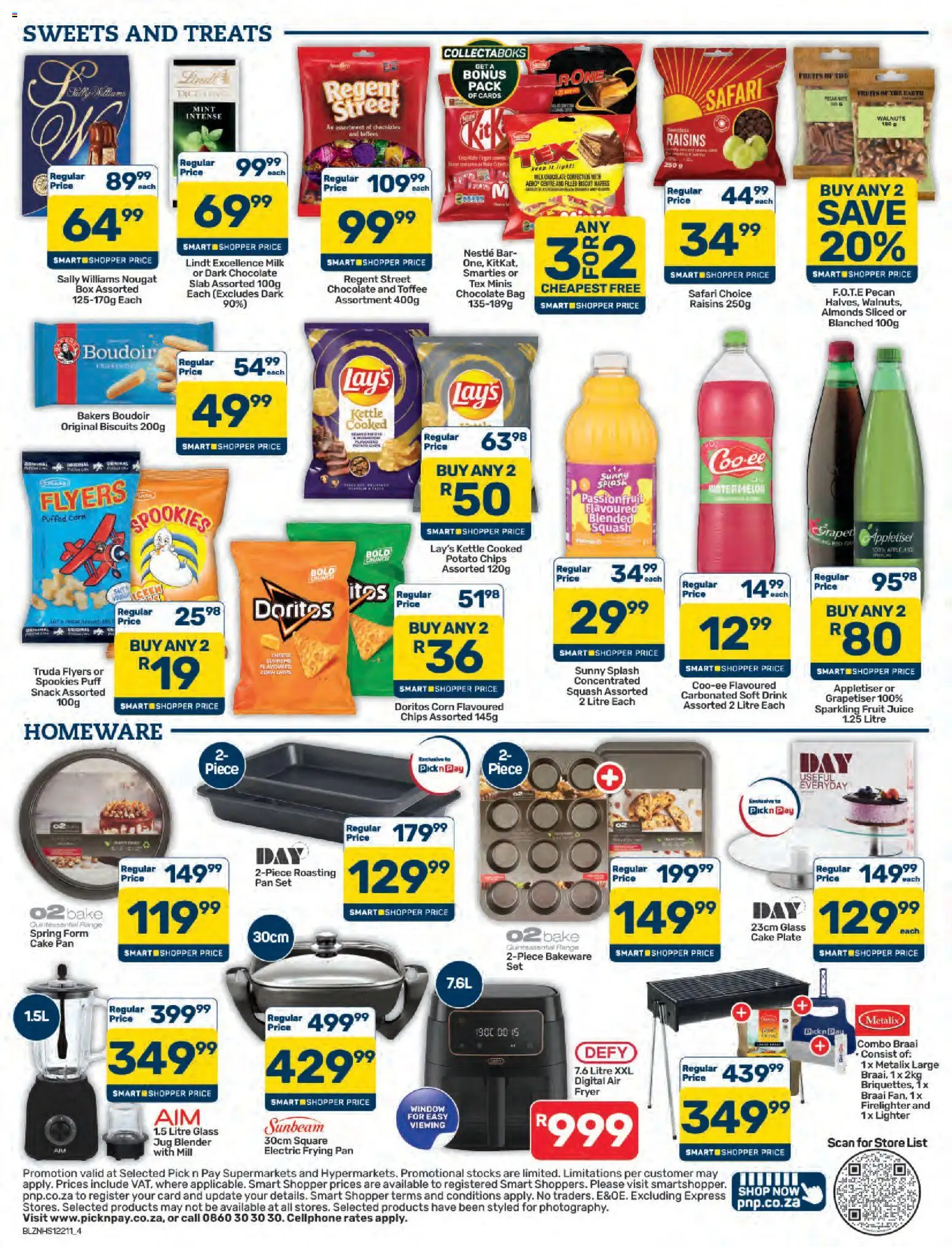 New Pick n Pay catalogue – valid from 23/10/2026 | Page: 4 | Products: Sweets, Corn, Juice, Fruit