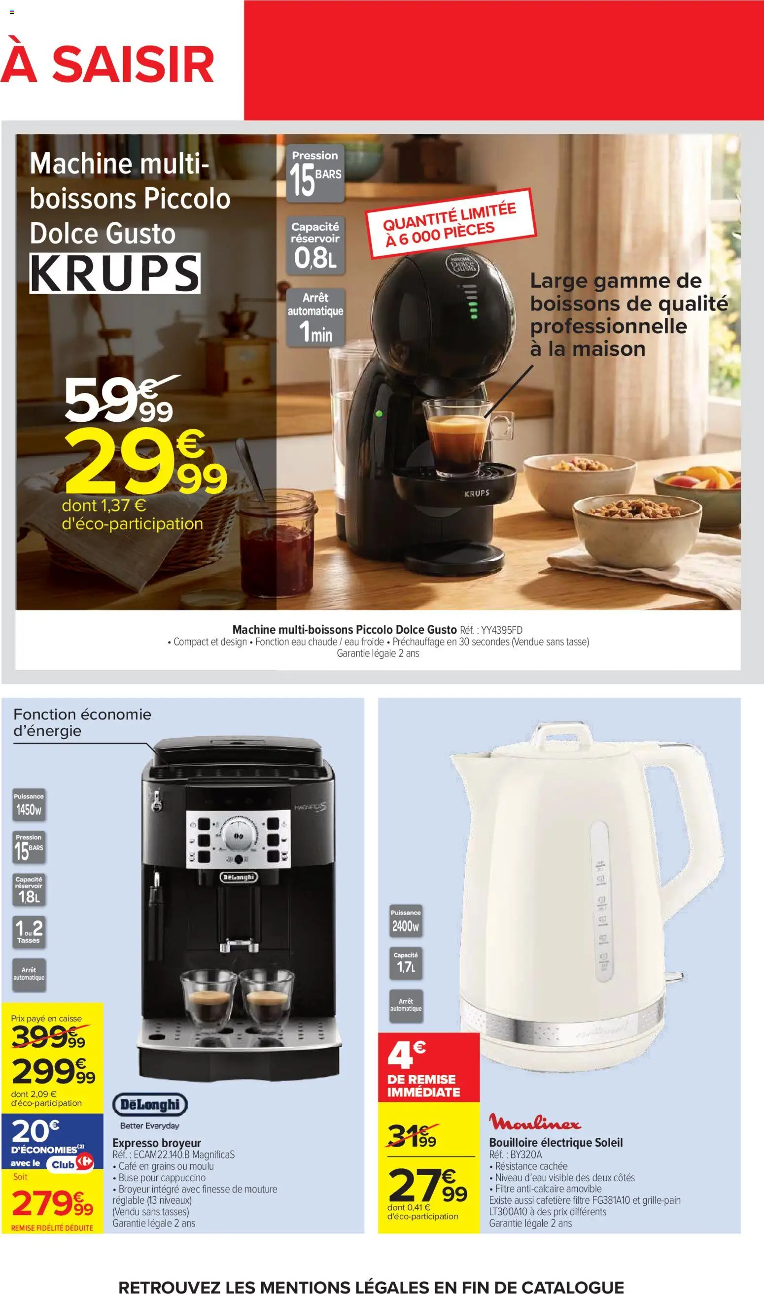{H1} | Page: 68 | Produits: Grille-pain, Bouilloire électrique, Krups, Delonghi