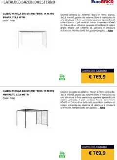 Anteprima del volantino Eurobrico Gazebi da esterno catalogo valido a partire dal 23.07.2025 | Pagina: 23