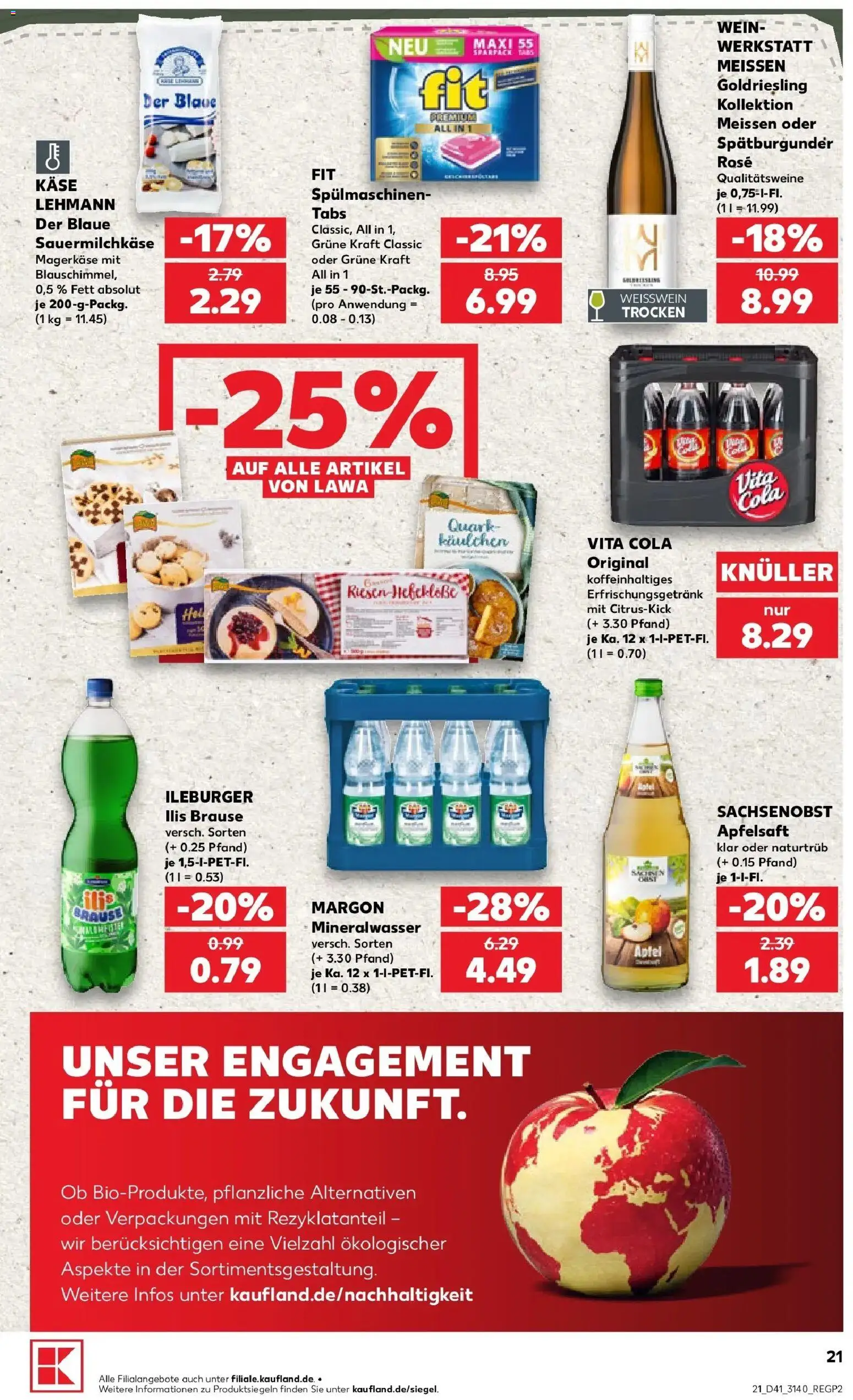 Prospekt Kaufland ab 05.10.2026 » Angebote Online zum Blättern | Seite: 31 | Produkte: Quark, Käse, Weißwein, Mineralwasser