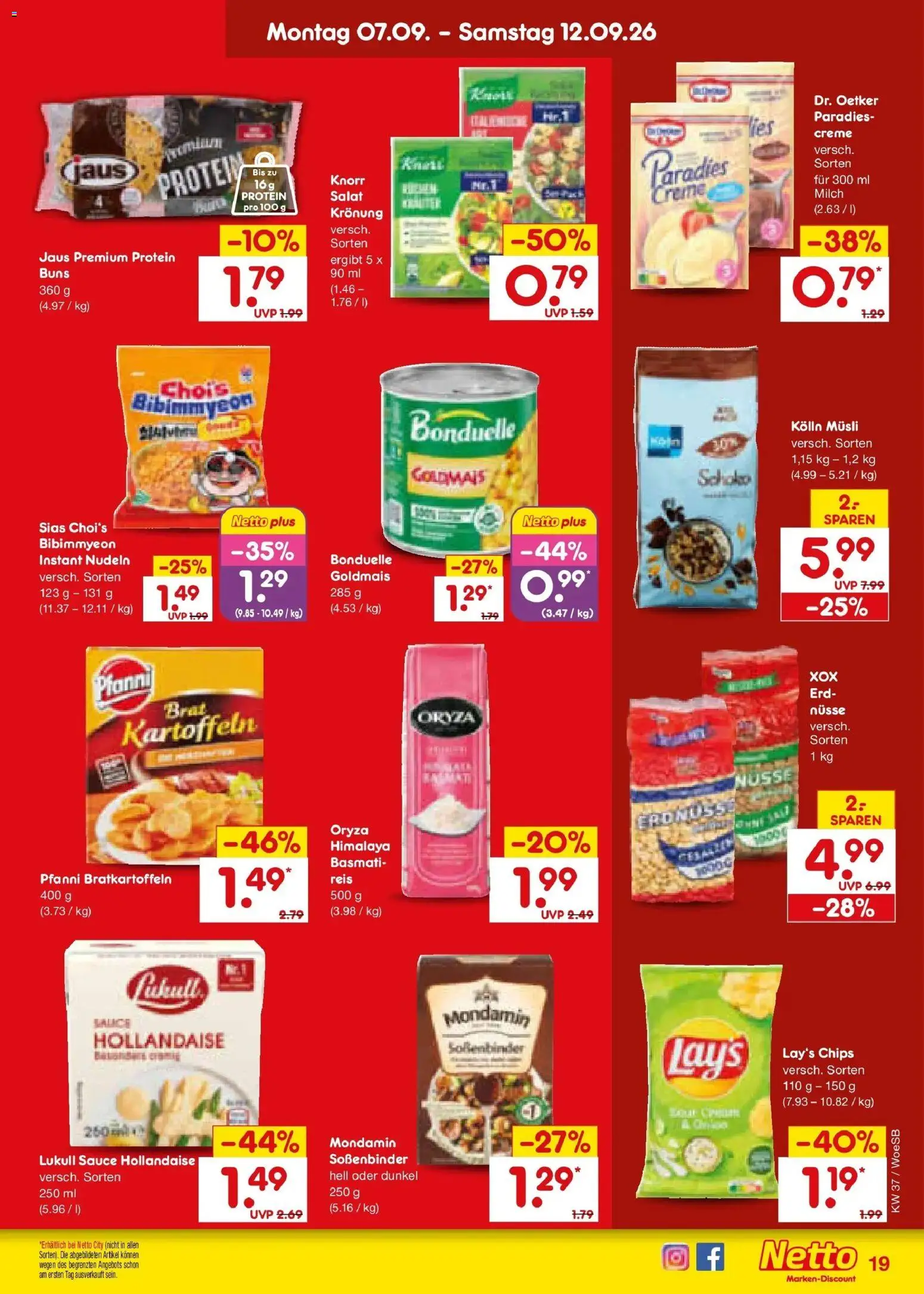 Netto Marken-Discount Prospekt Leonberg – gültig ab 07.09.2026 | Seite: 27 | Produkte: Kolln, Milch, Knorr, Creme