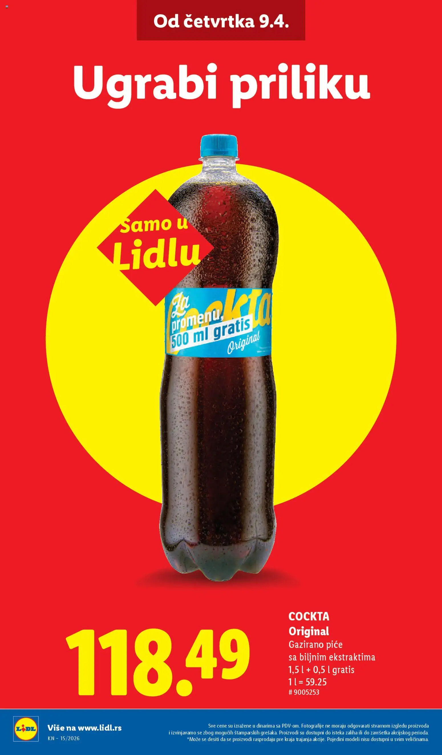Lidl katalog - važi od 09.04.2026 | Strana: 8 | Proizvode: Piće