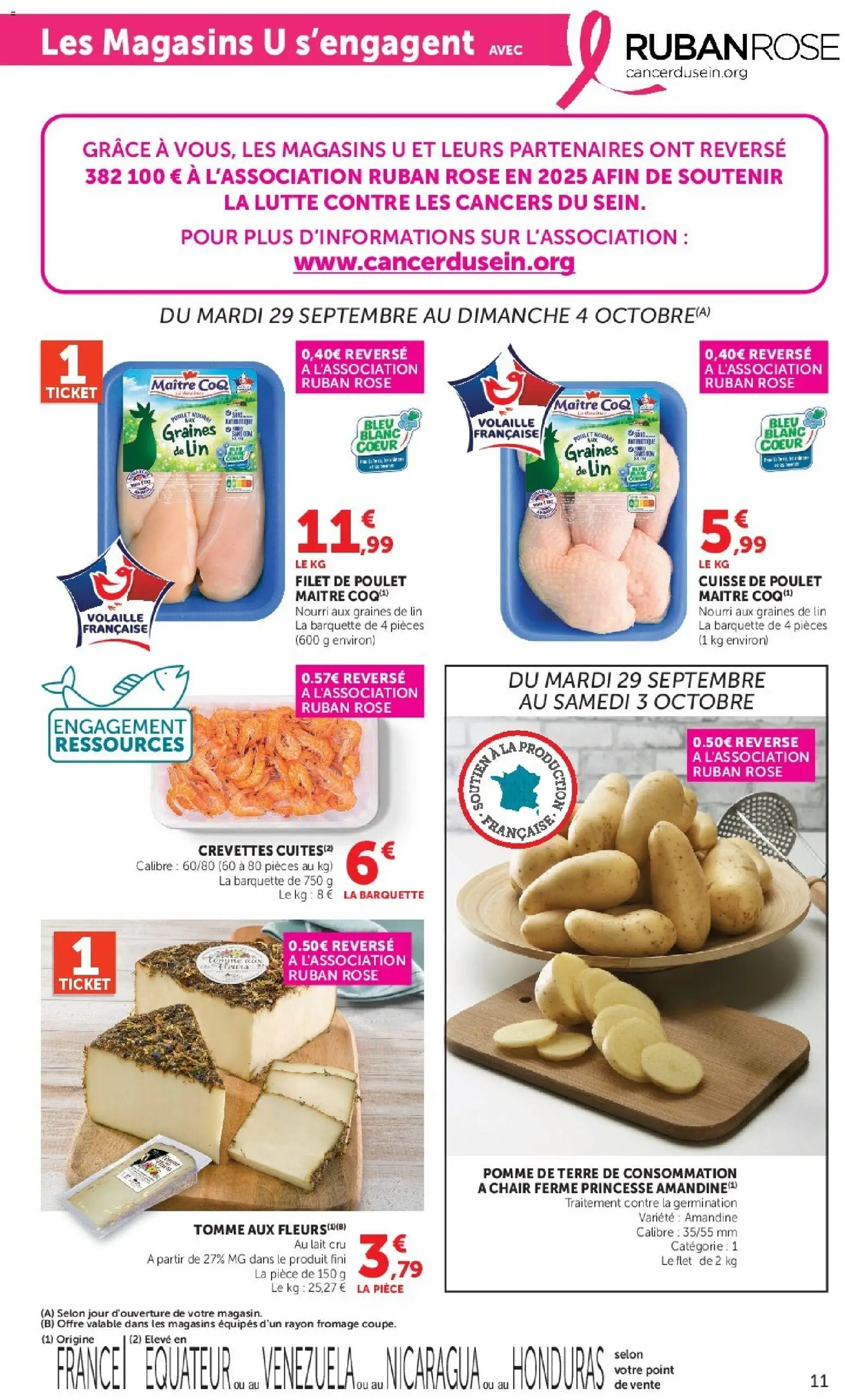 {H1} | Page: 11 | Produits: Pomme, Lait, Cuisse de poulet, Coq