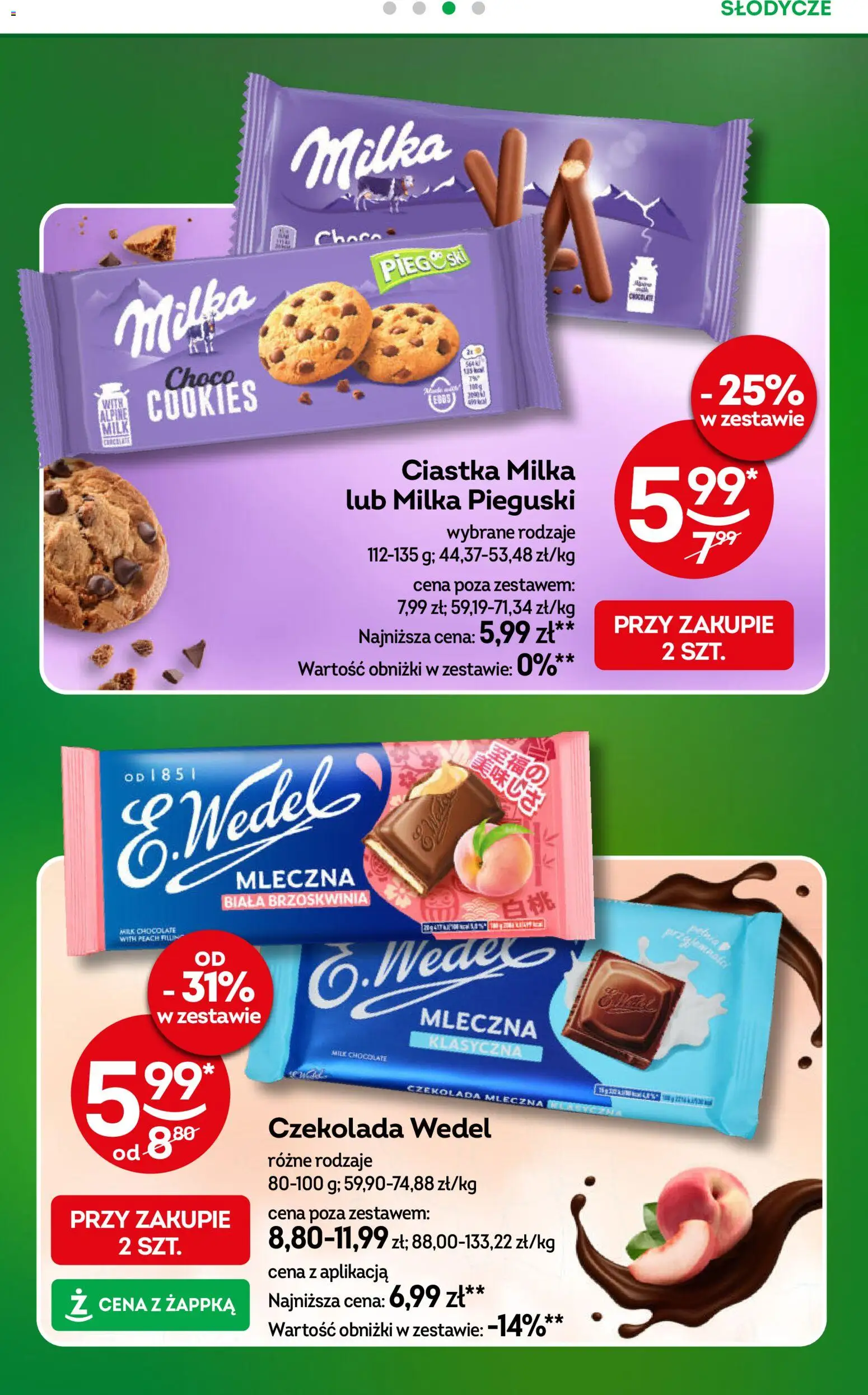 Żabka gazetka od 10.08.2026 | Strona: 30 | Produkty: Słodycze, Czekolada mleczna, Czekolada, Ciastka
