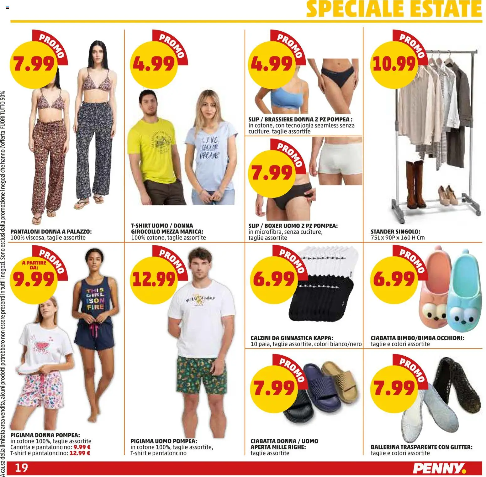 Volantino PENNY del 18.06.2026 | Pagina: 19 | Prodotti: Canotta, Pantaloni, Pigiama, Boxer