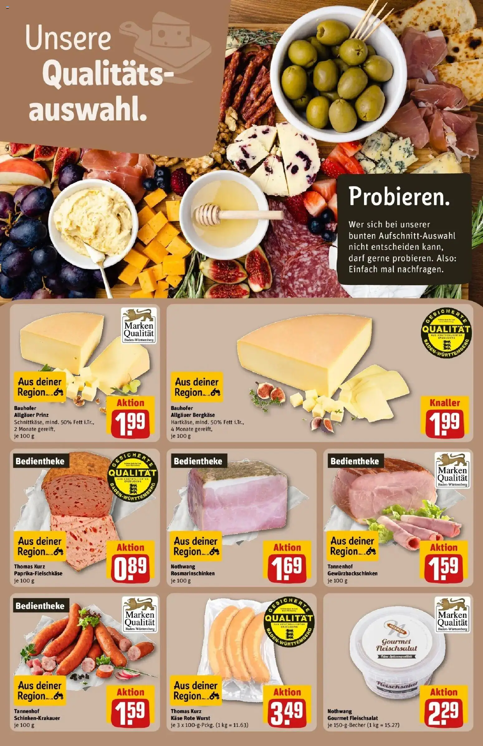 Rewe Prospekt Heidenheim	 – gültig ab 10.05.2026 | Seite: 21 | Produkte: Käse, Wurst
