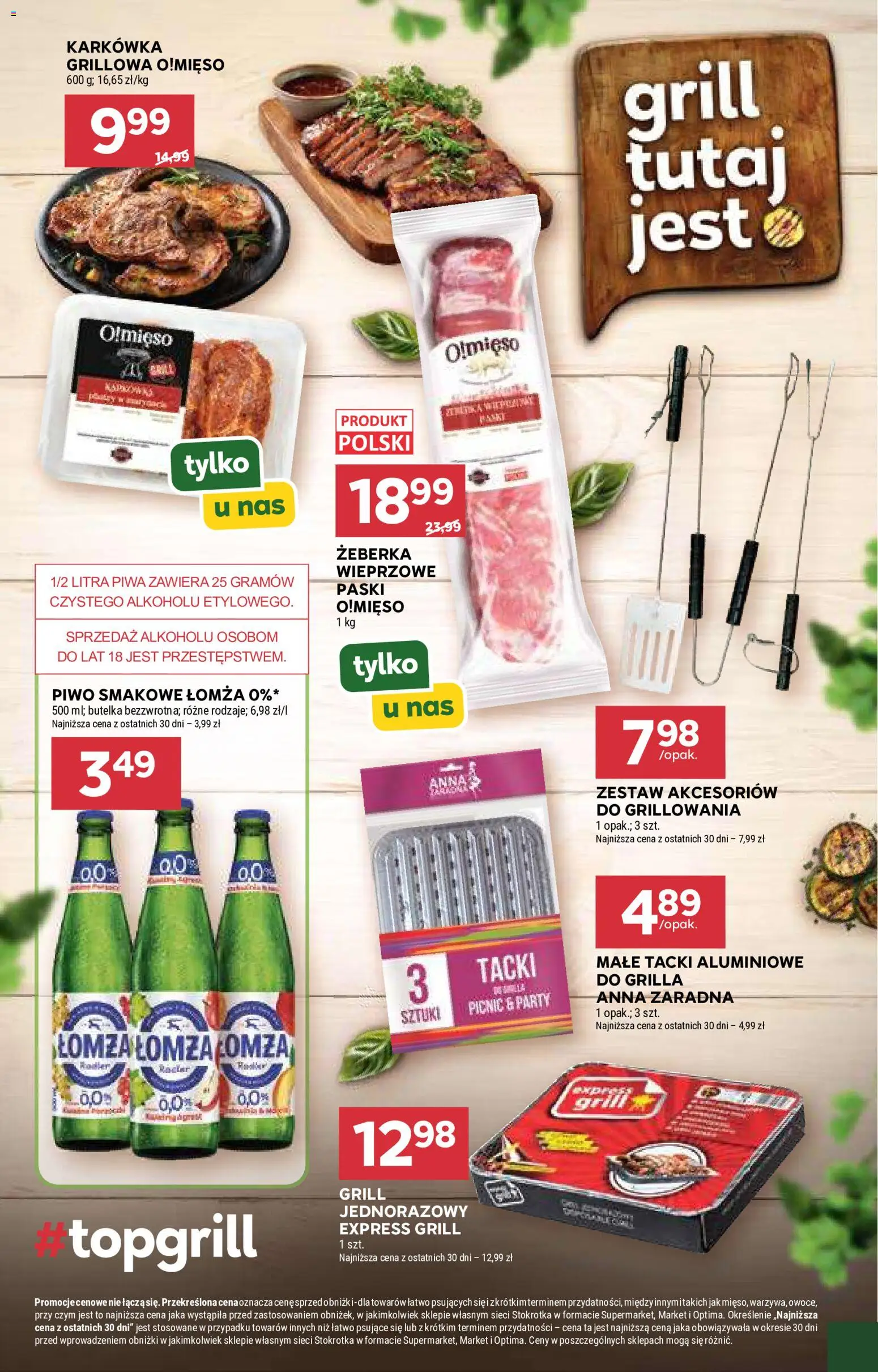 Stokrotka gazetka od 21.05.2026 | Strona: 21 | Produkty: Karkówka, Stokrotka, Grill, Piwo