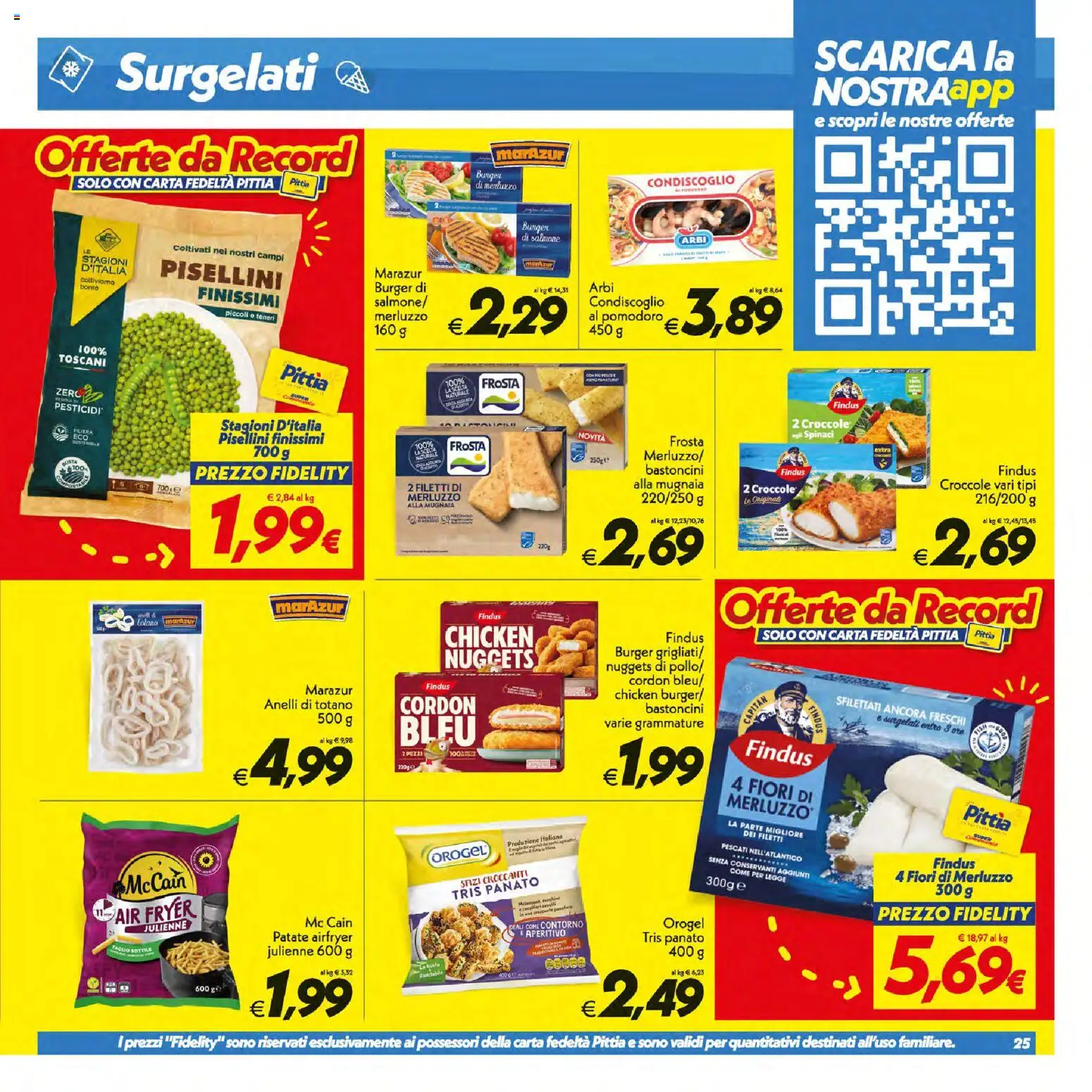 Volantino SuperConveniente del 07/07/2026 | Pagina: 25 | Prodotti: Patate, Spinaci, Totano, Aperitivo