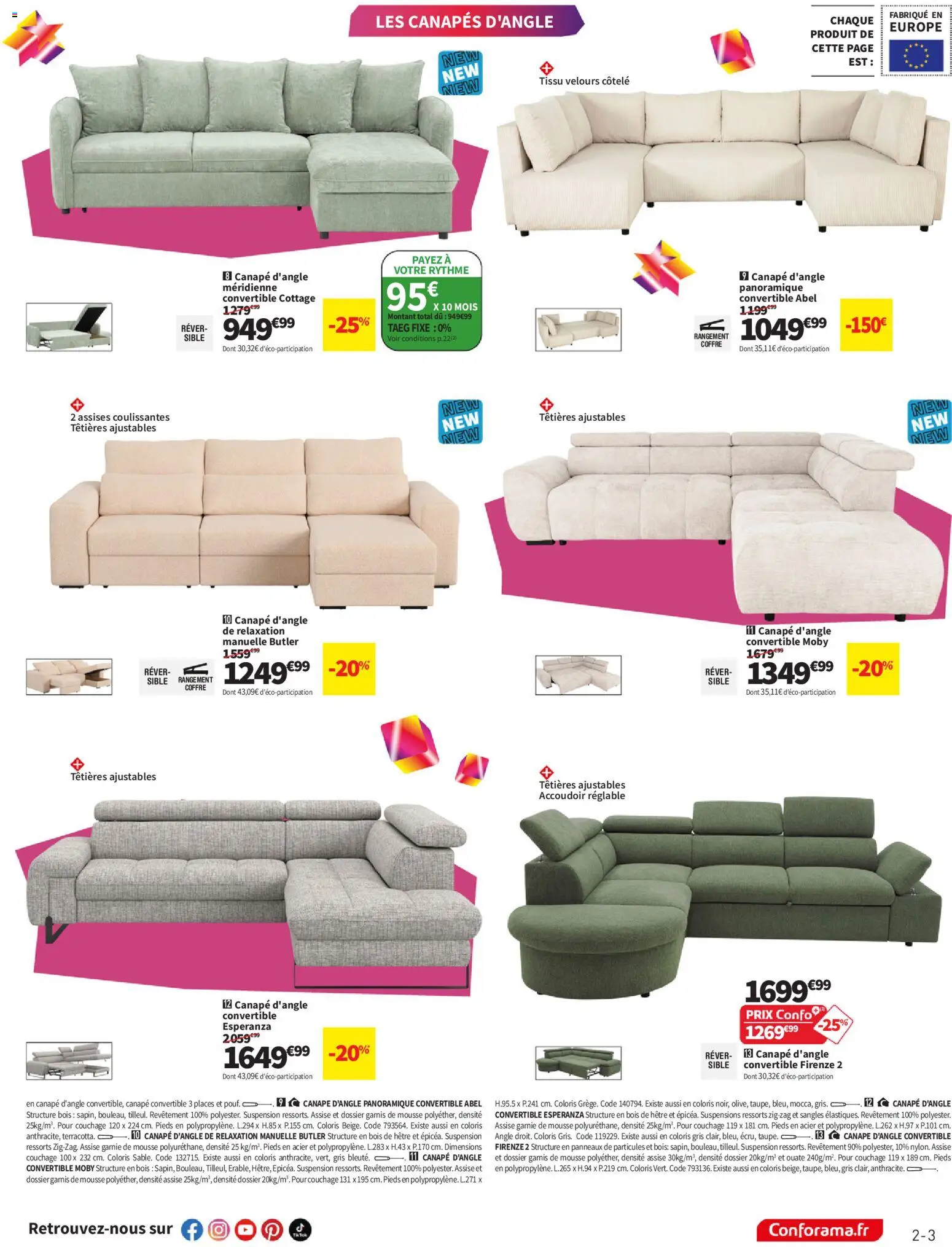 {H1} | Page: 3 | Produits: Mousse, Suspension, Canapé convertible, Canapés d’angle