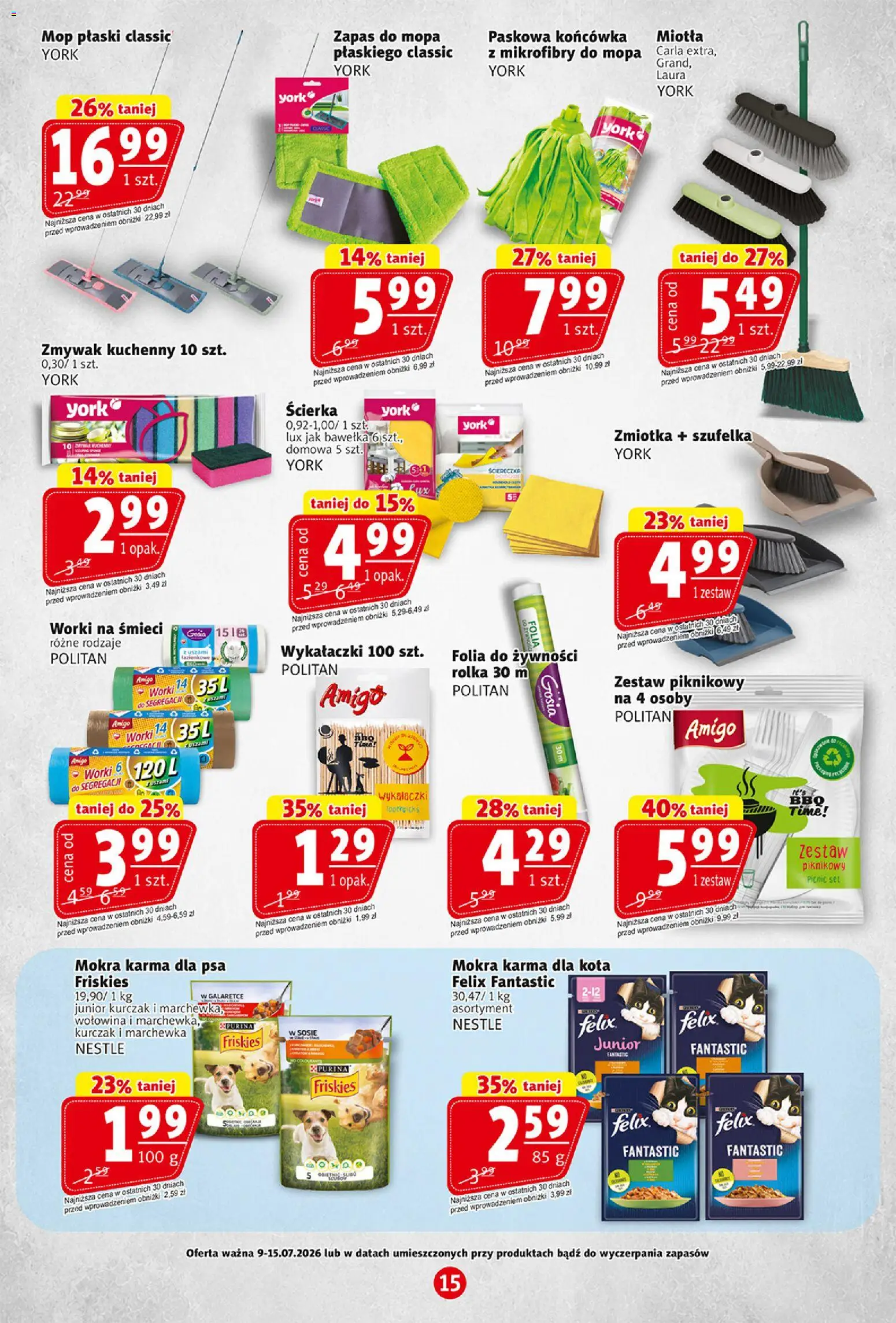 Prim Market gazetka od 09.07.2026 | Strona: 15 | Produkty: Kurczak, Zestaw piknikowy, Karma dla psa, Marchewka