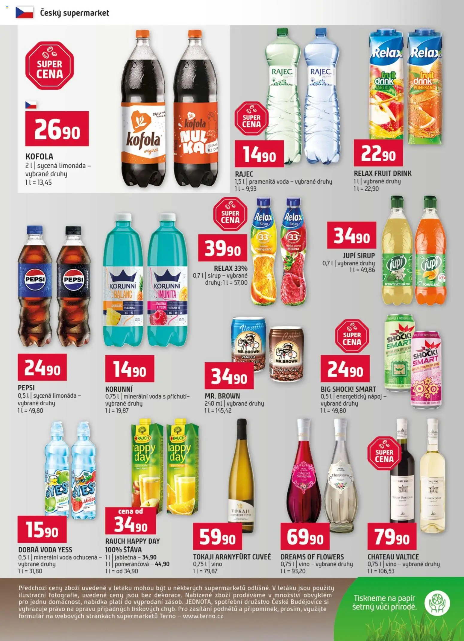 Terno leták od 05.08.2026 | Strana: 12 | Produkty: Energetický nápoj, Sirup, Kofola, Minerální voda