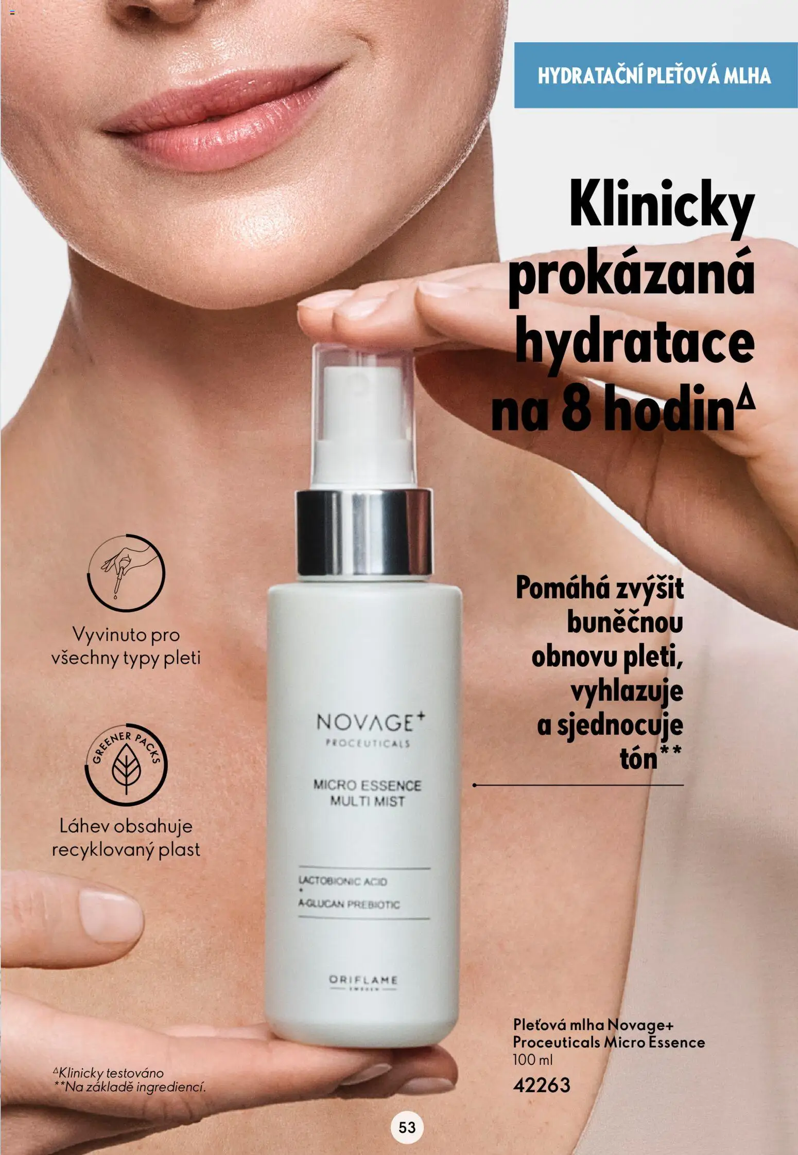 Oriflame katalog Novage+ od 21.07.2026 | Strana: 53 | Produkty: Essence, Láhev