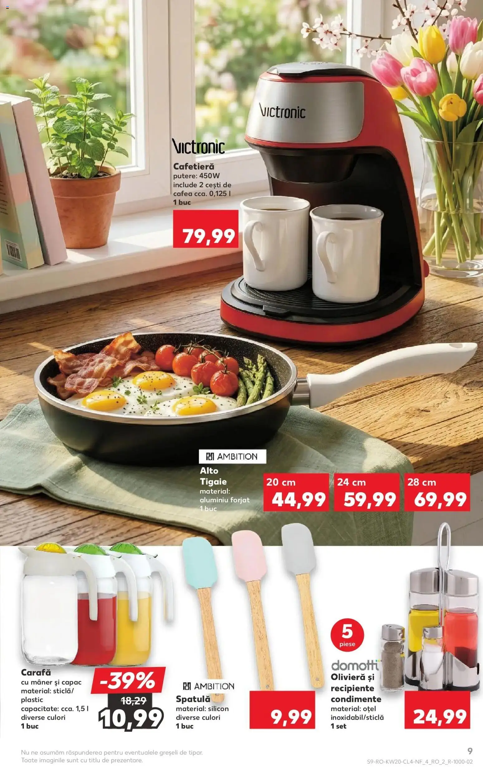 Noul catalog Kaufland – valabil de la 13.05.2026 | Pagină: 9 | Produse: Tigaie, Cafetieră, Mâner, Recipiente