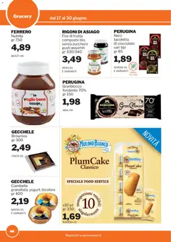 Anteprima del volantino Sogegross volantino valido a partire dal 17.06.2026 | Pagina: 46 | Prodotti: Yogurt, Cioccolato, Zucchero, Plumcake