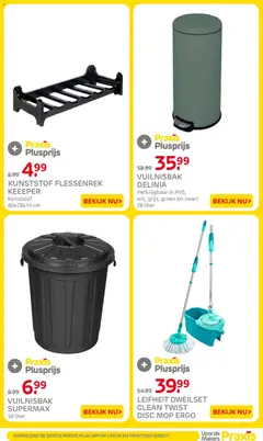 Praxis folder - Voorbeeld van een folder van Praxis, geldig van 17-08-2026 | Pagina: 39 | Producten: Vuilnisbak, Dweilset