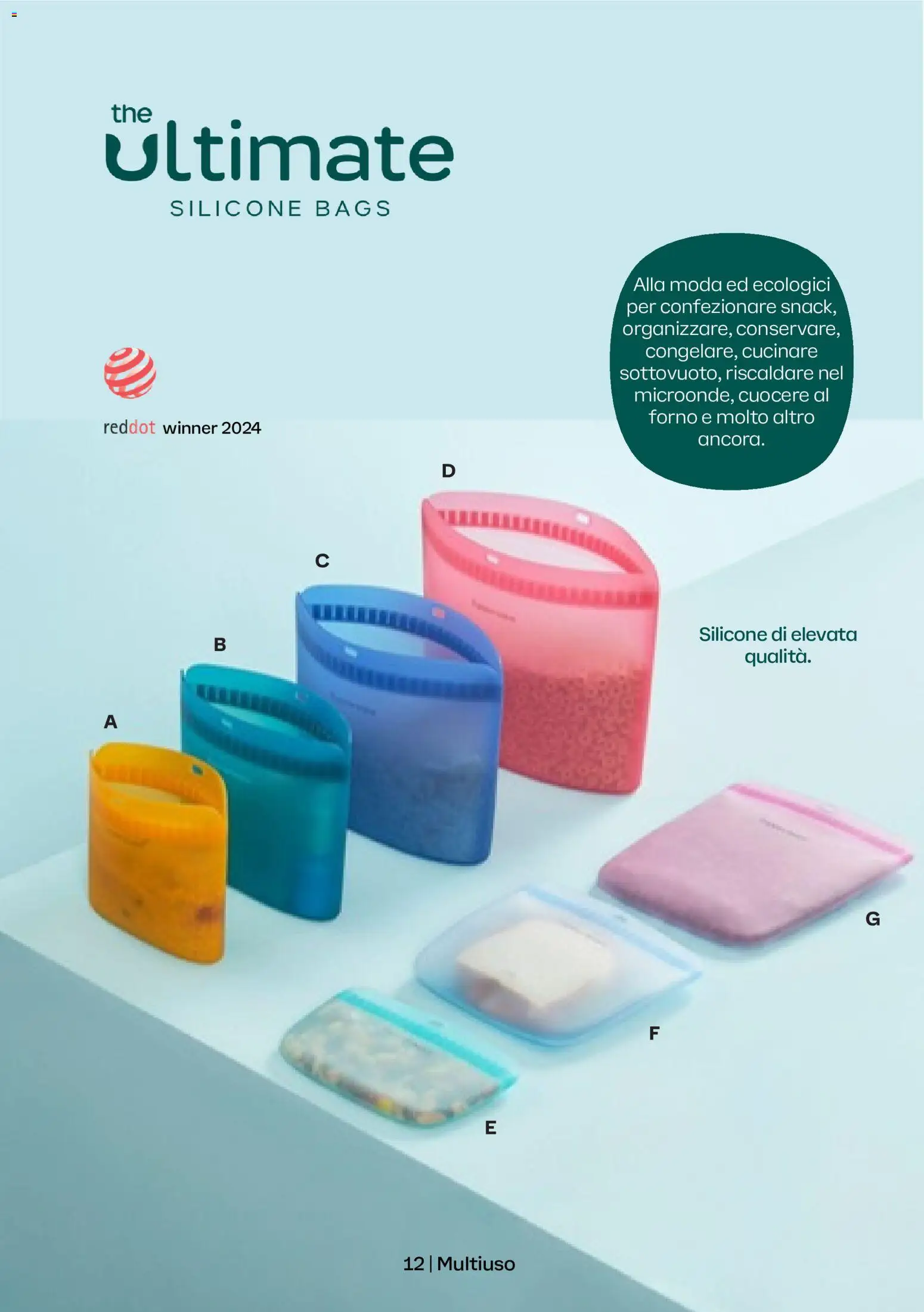 Volantino Tupperware del 01.05.2026 | Pagina: 12 | Prodotti: Silicone, Forno