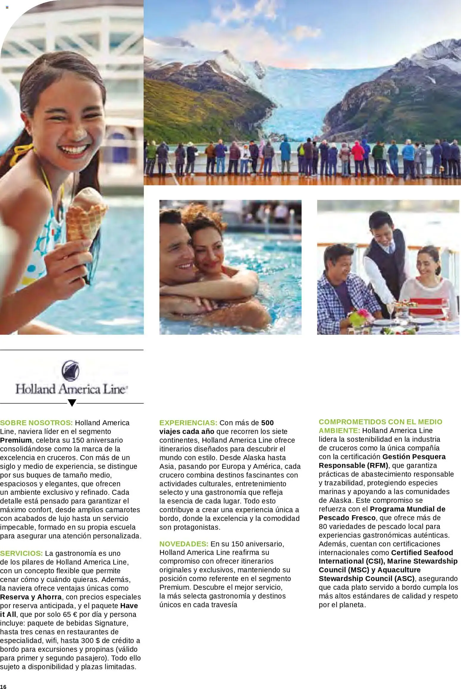 Viajes El Corte Inglés Cruceros marítimos │ válido desde el 01/01/2026 | Página: 17 | Productos: Pescado, Bebidas