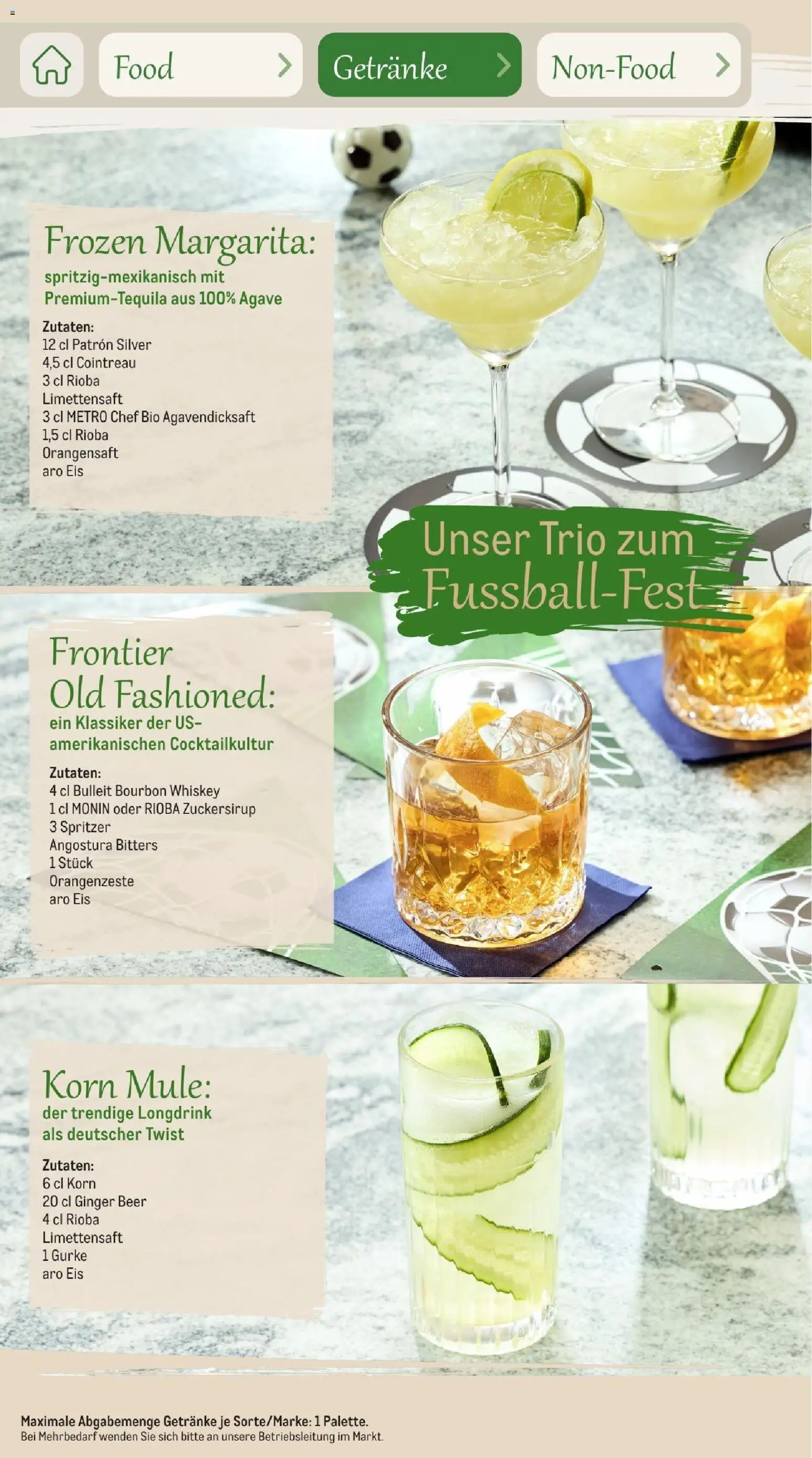Metro Saisonkatalog Outdoor Dining – gültig ab 01.06.2026 | Seite: 73 | Produkte: Schokolade, Eiscreme, Vodka, Bourbon