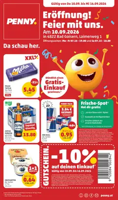 Penny Markt Eröffnung in 4822 Bad Goisern ab 10.09.2026 gültig