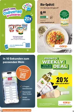 Bio-Spätzli mit Gemüse Stroganoff, Bio-Spätzli mit Gemüse Stroganoff ab 03.09.2026 gültig | Seite: 19